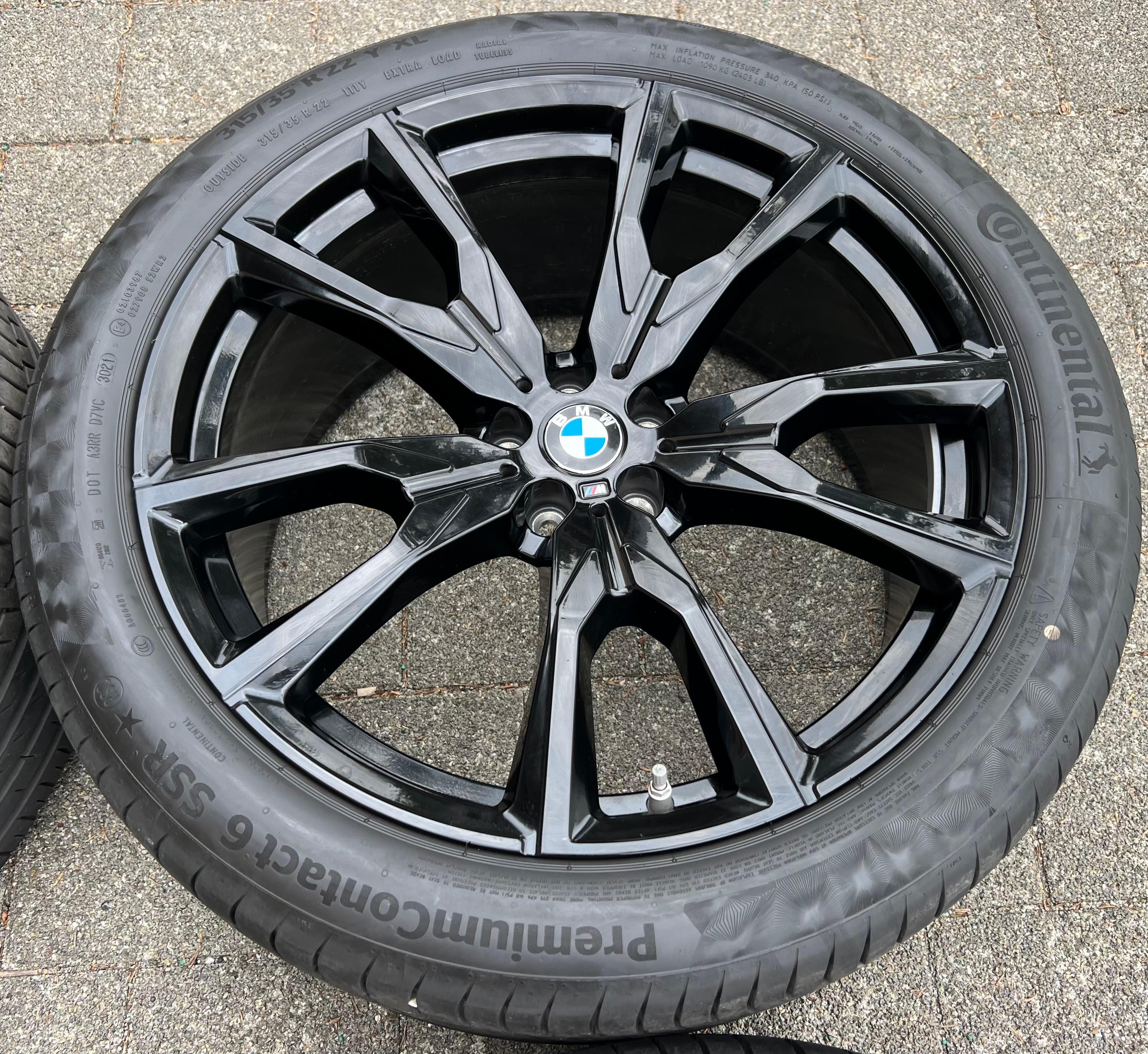 4 ORIGINELE 22" ALU SOMMER-VELGEN BMW X7 G07 STYLING 755M 275/40R22 315/35R22 RDKS