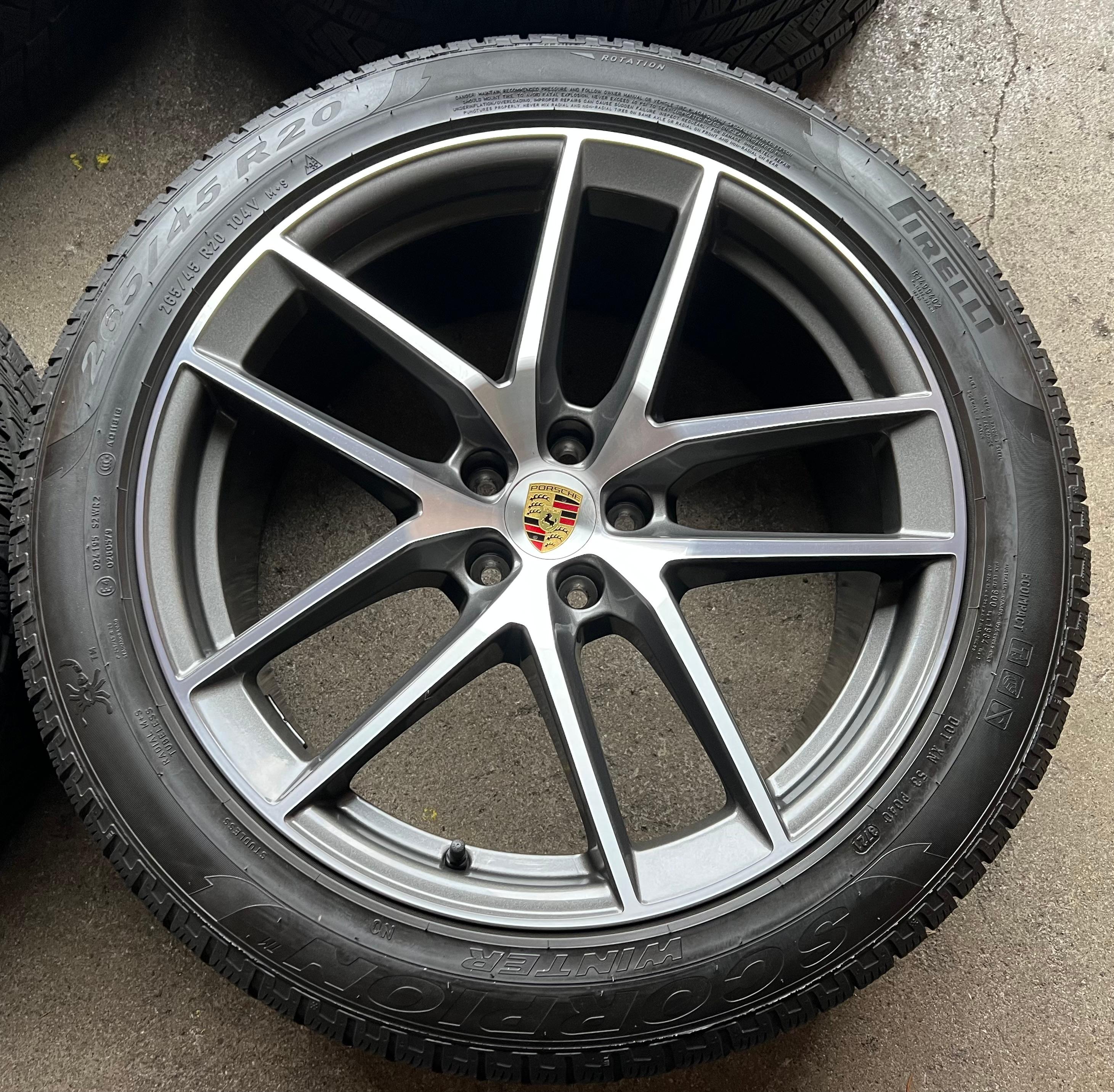 4 ORIGINAL 20" ALU WINTERRÄDER PORSCHE MACAN 265/45R20 104V 295/40R20 106V RDKS