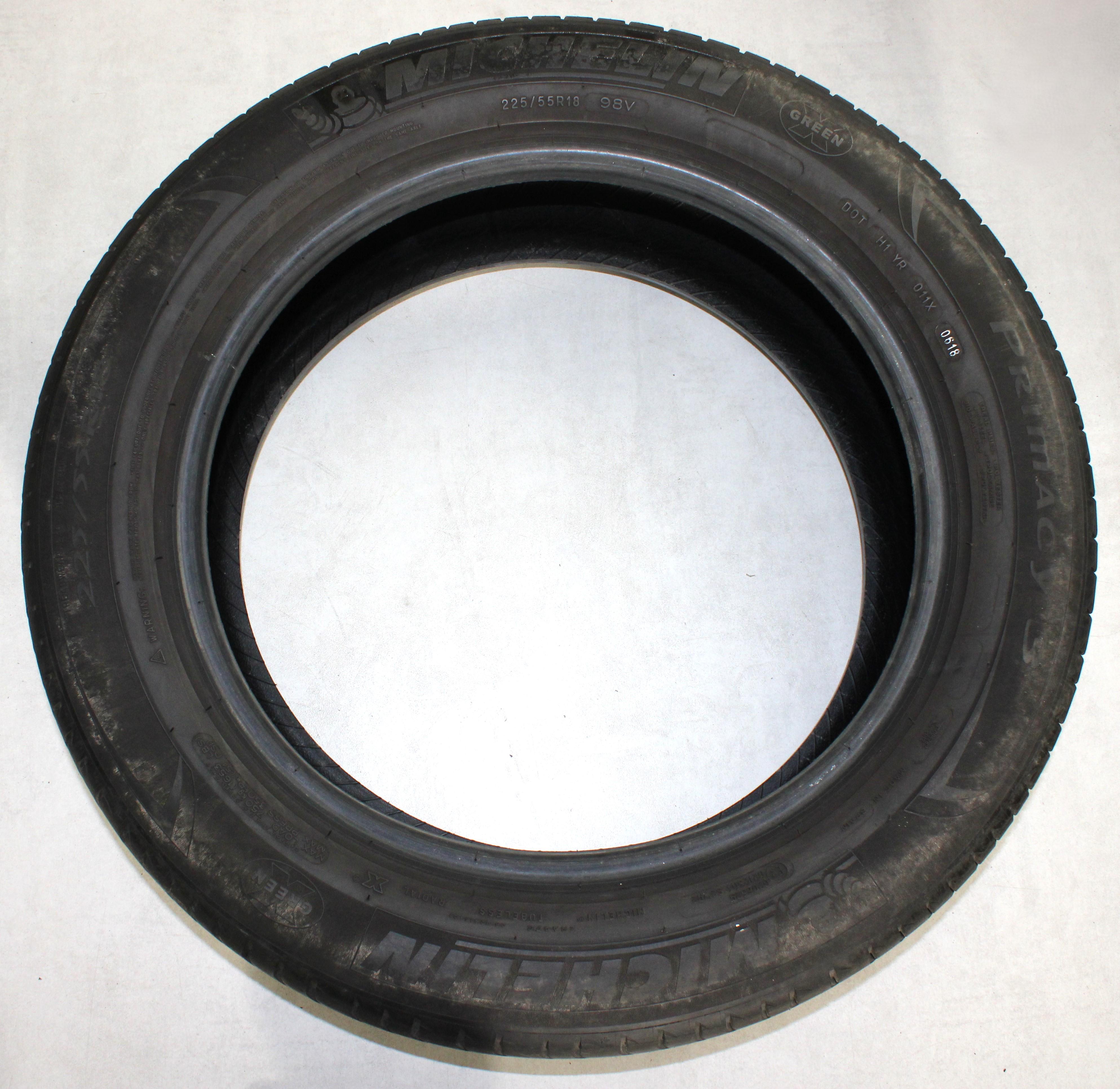 4 neumáticos de verano Michelin Primacy 3, 225/55R18, 98 V, 5-5,5 mm, 2018