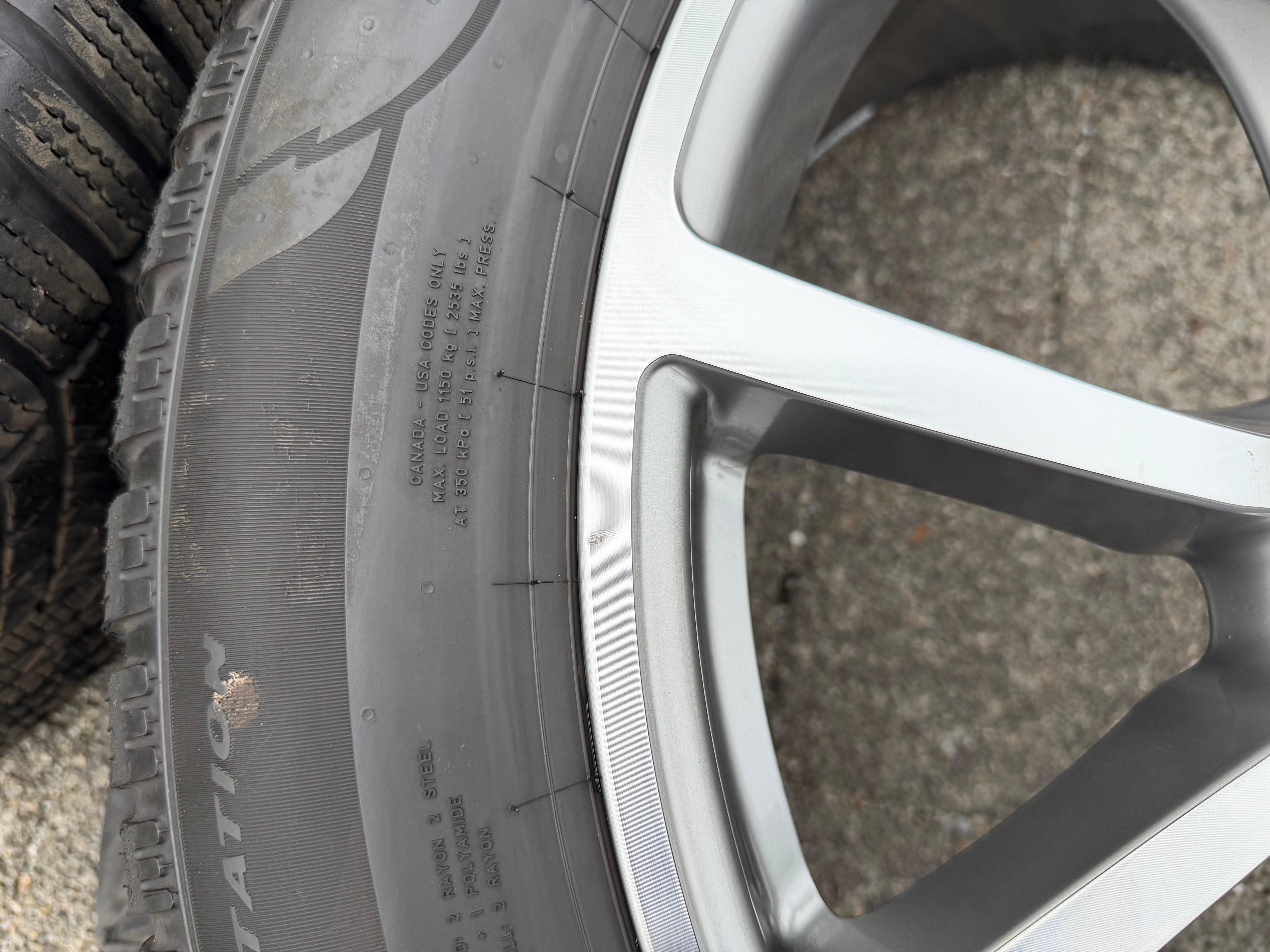 4 originele 21" lichtmetalen winterwielen Porsche Cayenne Coupé II E3 9Y3601025BN Pirelli