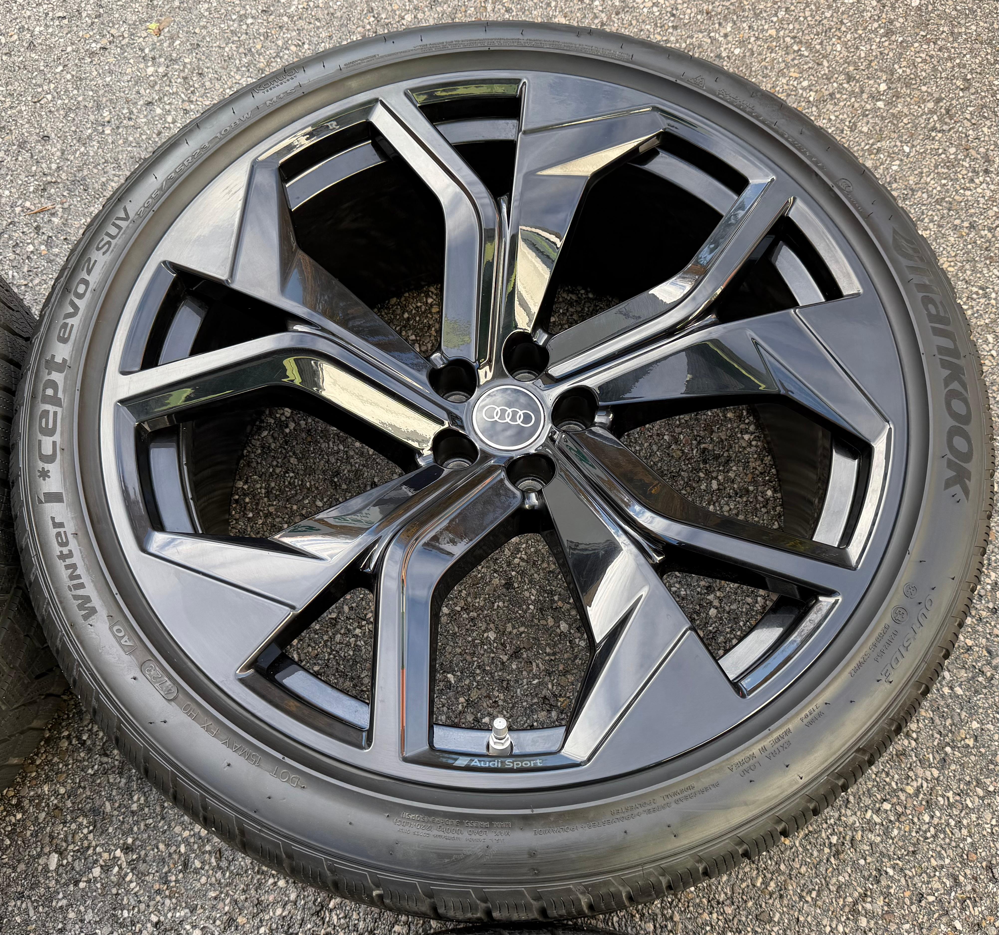 4 ruedas de invierno de aluminio originales de 23" para Audi RSQ8 4M 295/35R23 108W 4M8601025DC Hankook RDKS