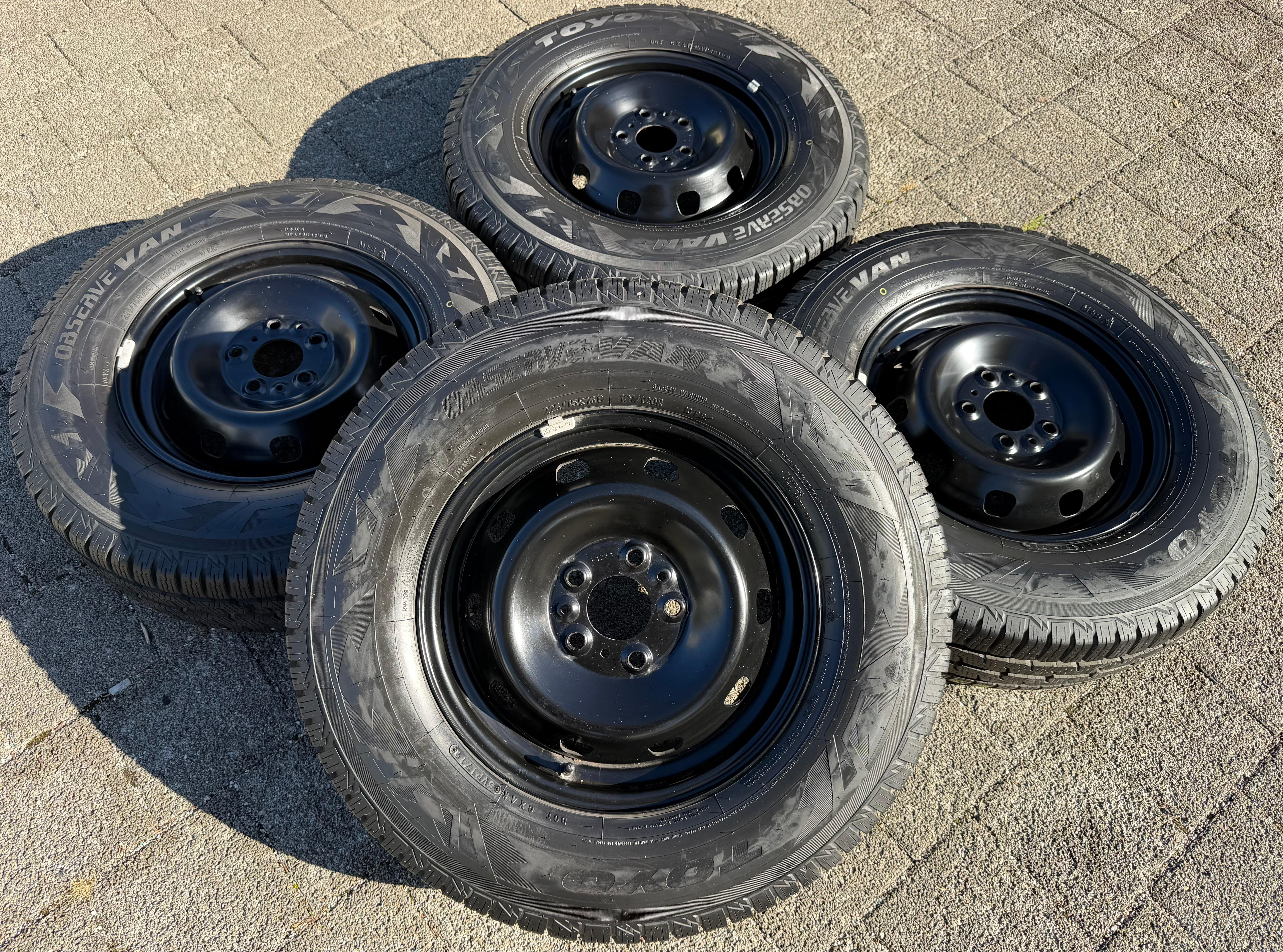 4 Winterräder Peugeot Boxer Fiat Ducato Citroen Jumper 5x118 225/75R16C 121/120R