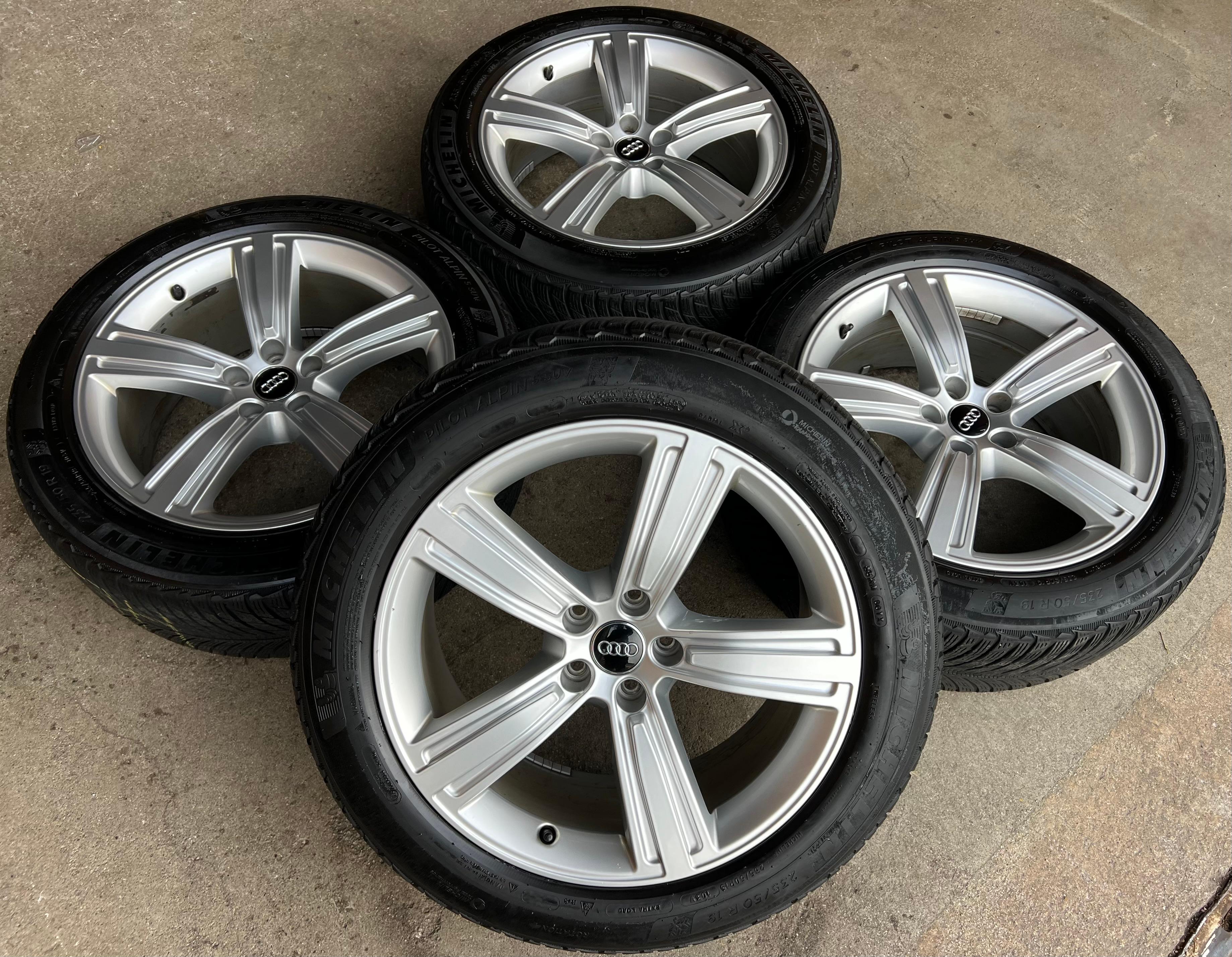 4 ORIGINAL 19" ALU WINTERRÄDER AUDI A8 4N 235/50R19 103V MICHELIN