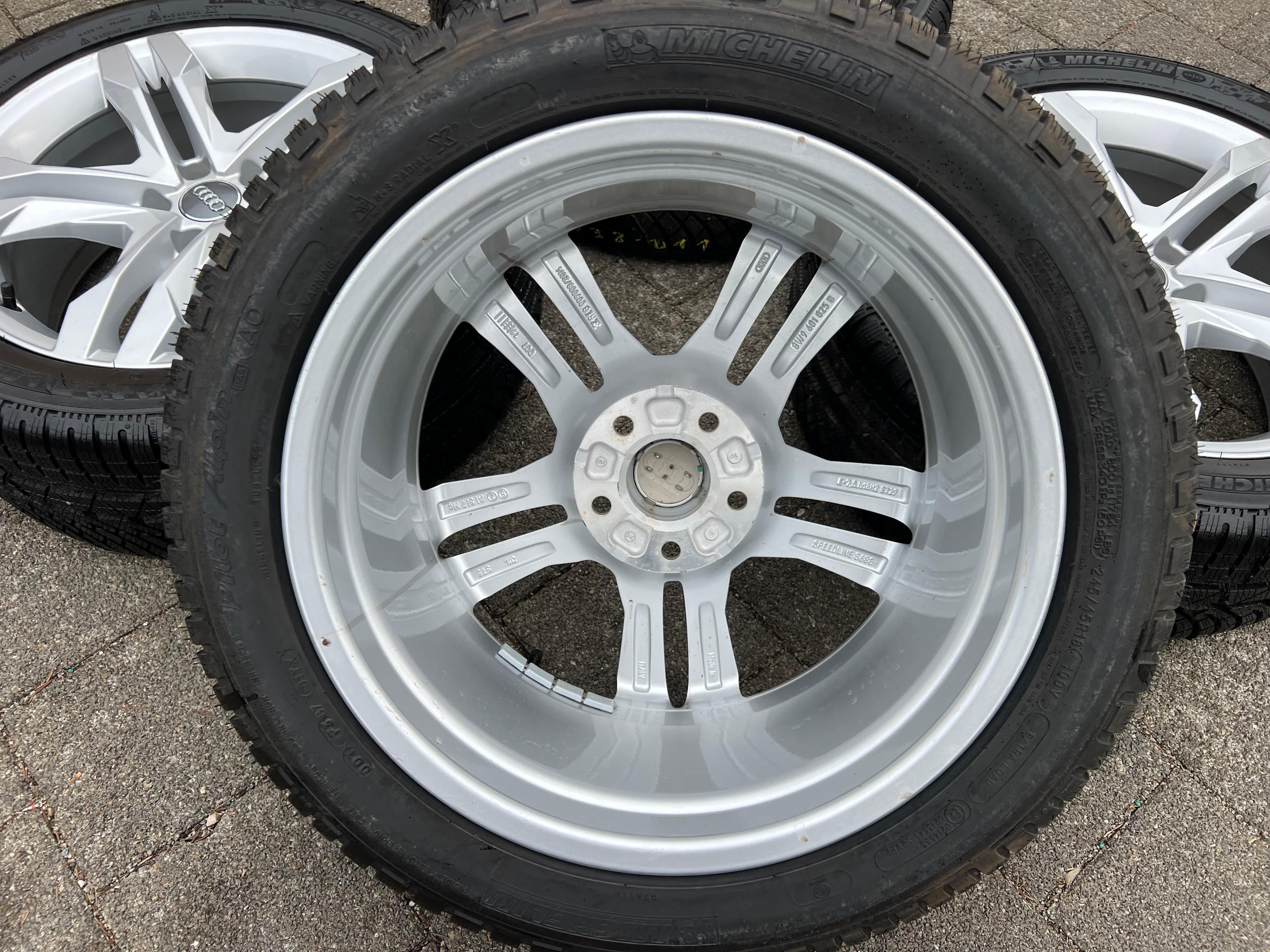 4 ORIGINAL 18" ALU WINTERRÄDER AUDI A4 ALLROAD 8W B9 8W9601025B 245/45R18 100V