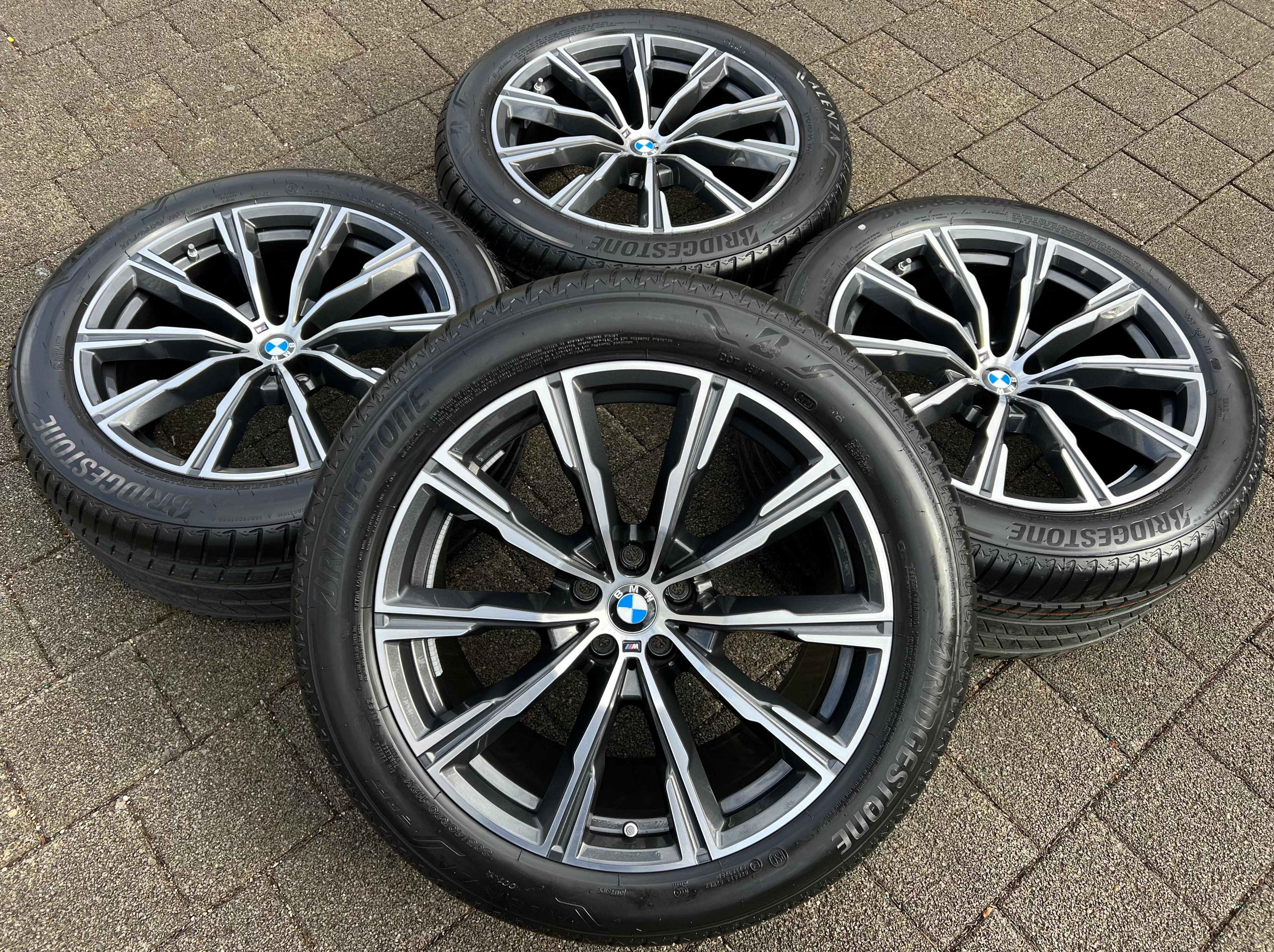 4 LLANTAS DE VERANO ORIGINALES DE ALUMINIO 20" BMW X5 G05 X6 G06 STYLING M740 275/45R20 110Y 305/40R20 112Y