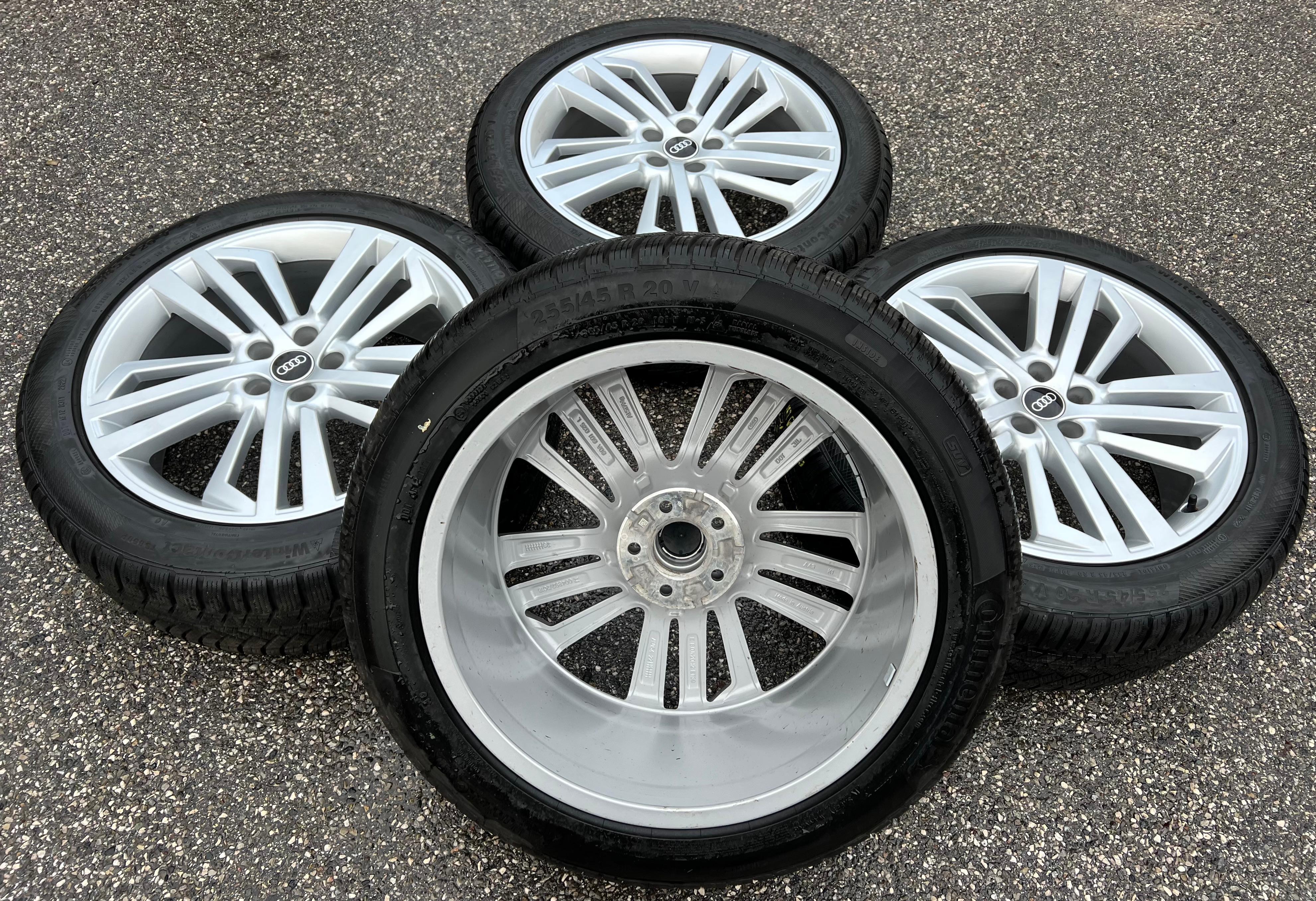 4 ORIGINAL 20" ALU WINTERRÄDER AUDI Q5 SQ5 FY 80A601025L 255/45R20 101V DOT 2022