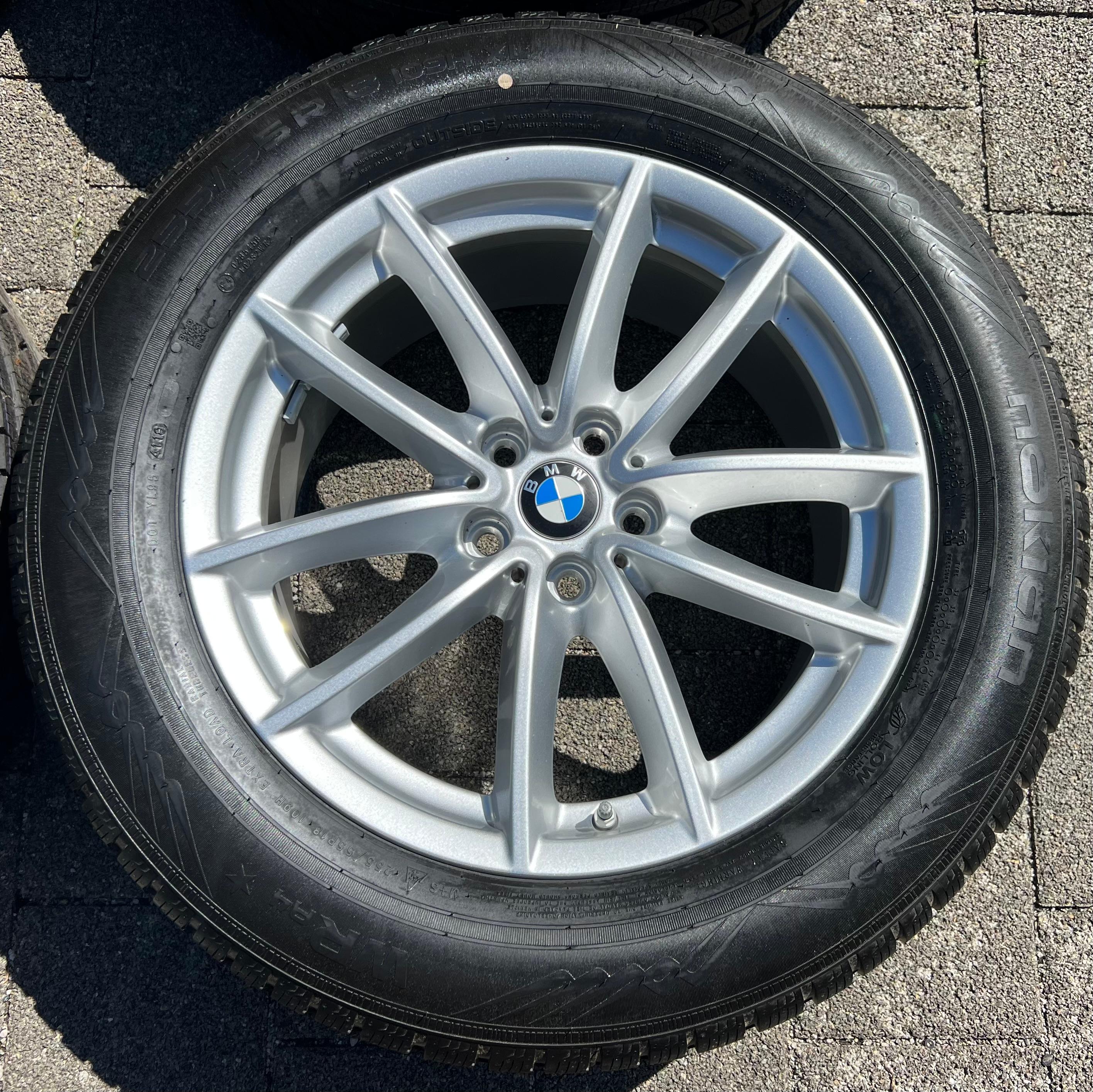 4 ORIGINAL 18" ALU WINTERRÄDER BMW X5 G05 255/55R18 109H NEU RDKS FREIHAUS