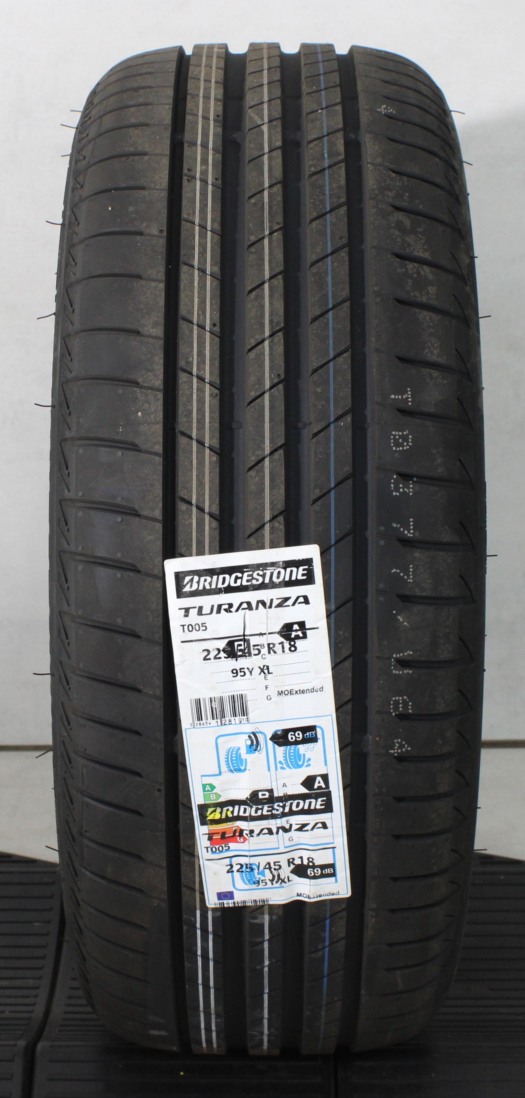 1 x 225/45R18 95Y Sommerreifen Bridgestone Turanza T005 MOE Runflat 2020