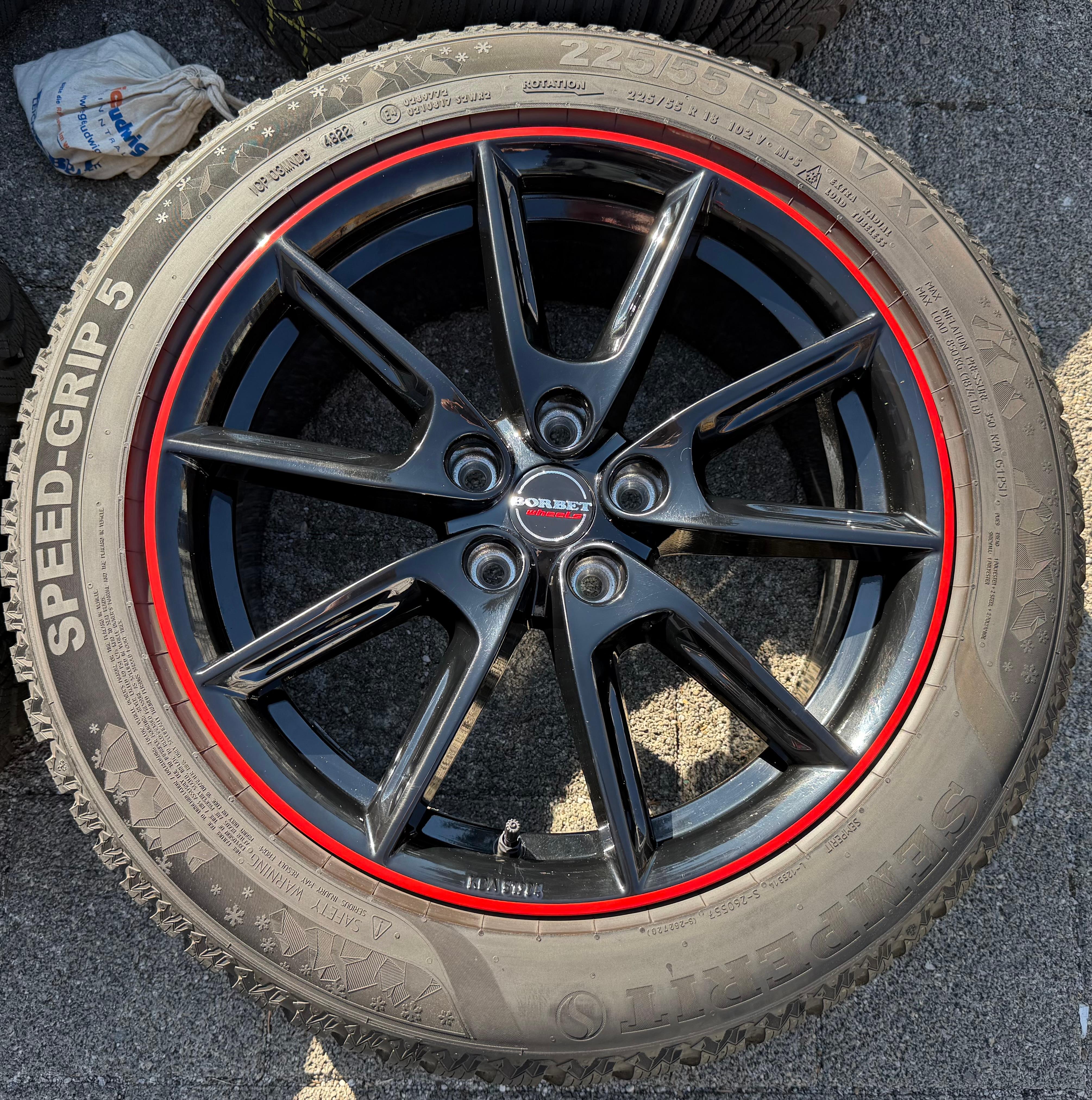4 Alu 18" Winterräder Mercedes EQB X243 GLA F2A H247 GLB F2B 225/55R18 102V RDKS