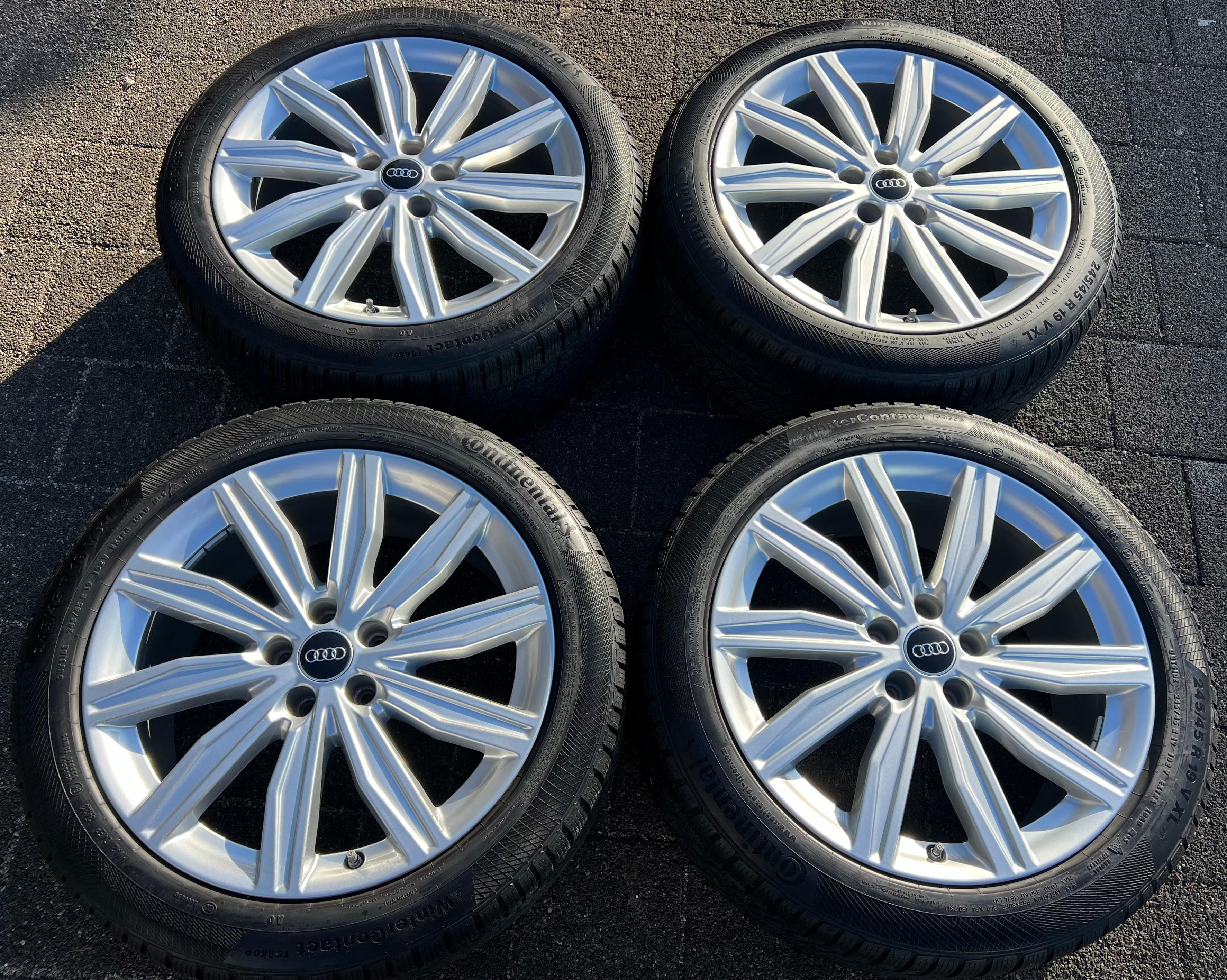 4 ORIGINAL 19" ALU WINTERRÄDER AUDI A6 S6 C8 4K 4K0601025M 245/45R19 102V RDKS FREIHAUS