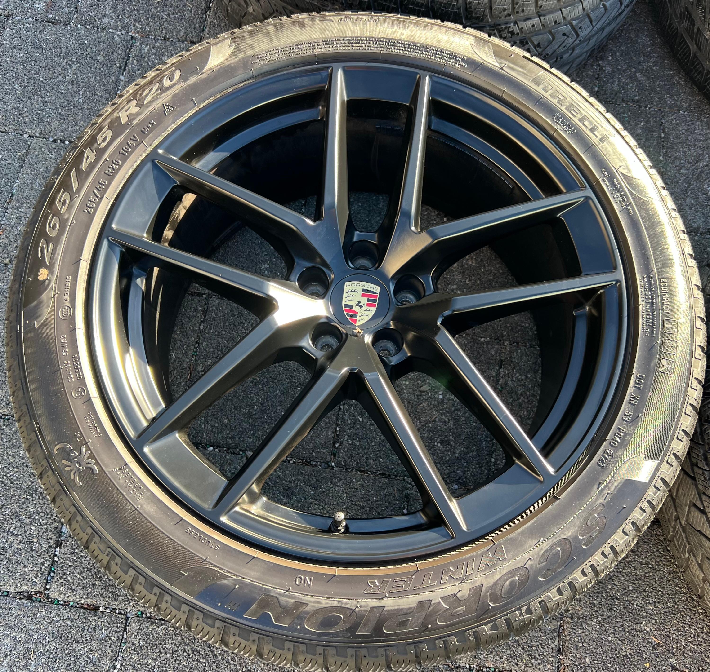 4 RUEDAS DE ALEACIÓN ORIGINALES DE 20" DE INVIERNO PARA PORSCHE MACAN 265/45R20 104V 295/40R20 106V RDKS