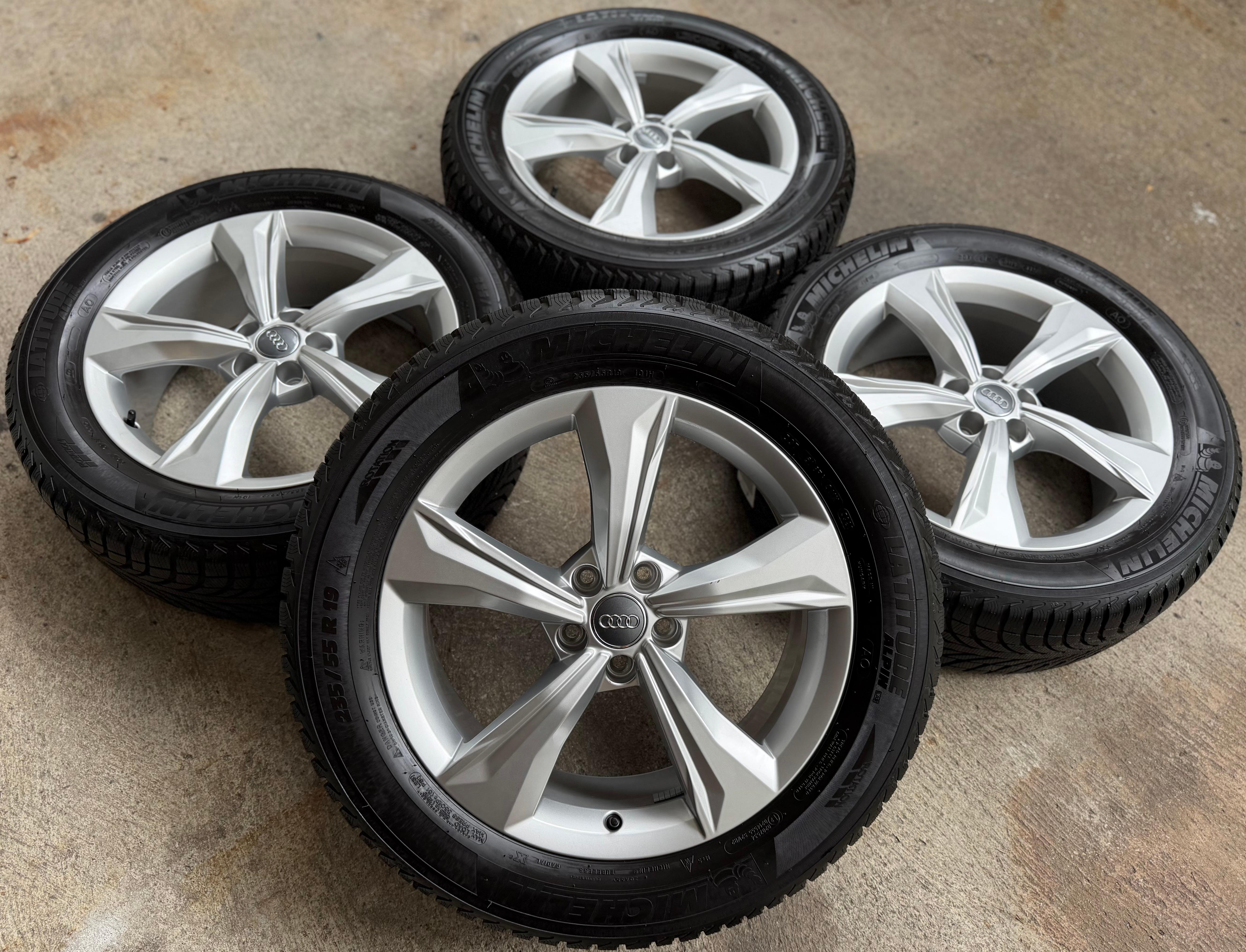 4 Original 19" Alu Winterräder Audi Q5 SQ5 FY 80A601025K 235/55R19 101H Michelin