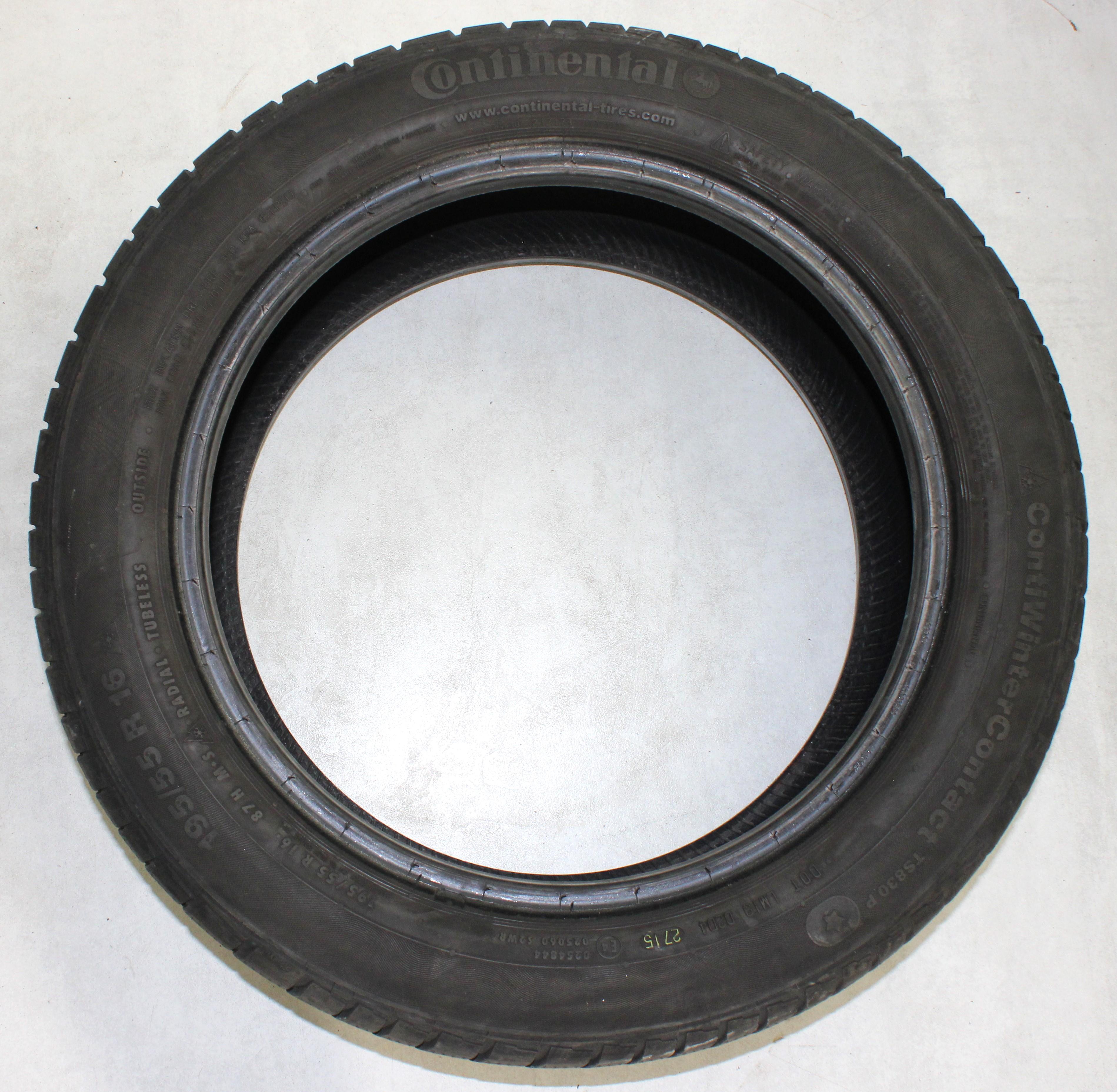 4 x 195/55R16 87H Winterreifen Continental Winter Contact TS830P* 4,5-5mm 2015