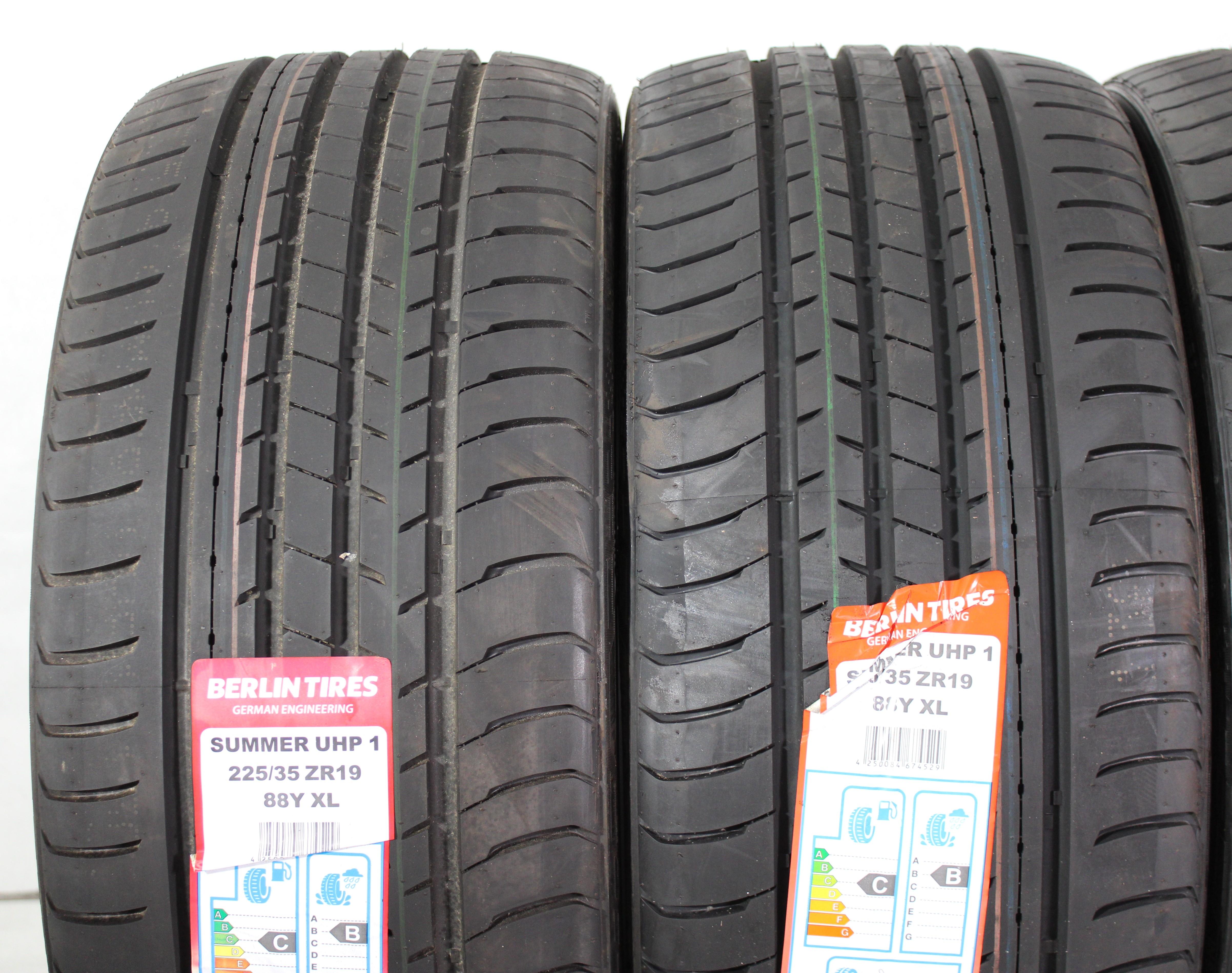 4 x 225/35R19 88Y Pneus d'été Berlin Tires Summer UHP1 2020 XL