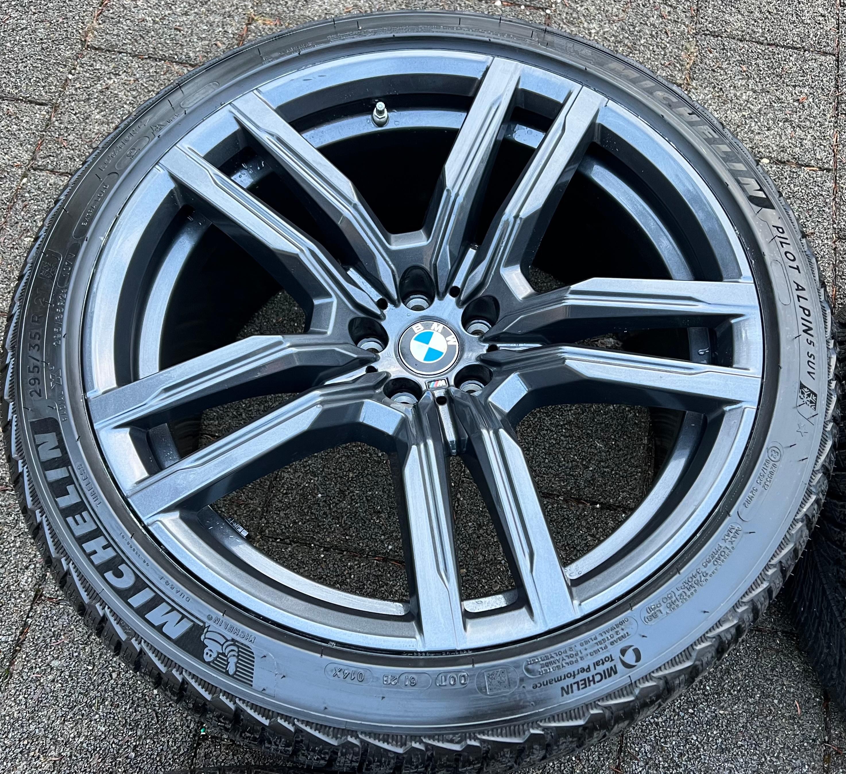 4 ORIGINAL 21" ALU WINTERRÄDER BMW X5M F95 X6M F96 STYLING M808 295/35R21 107V FREIHAUS