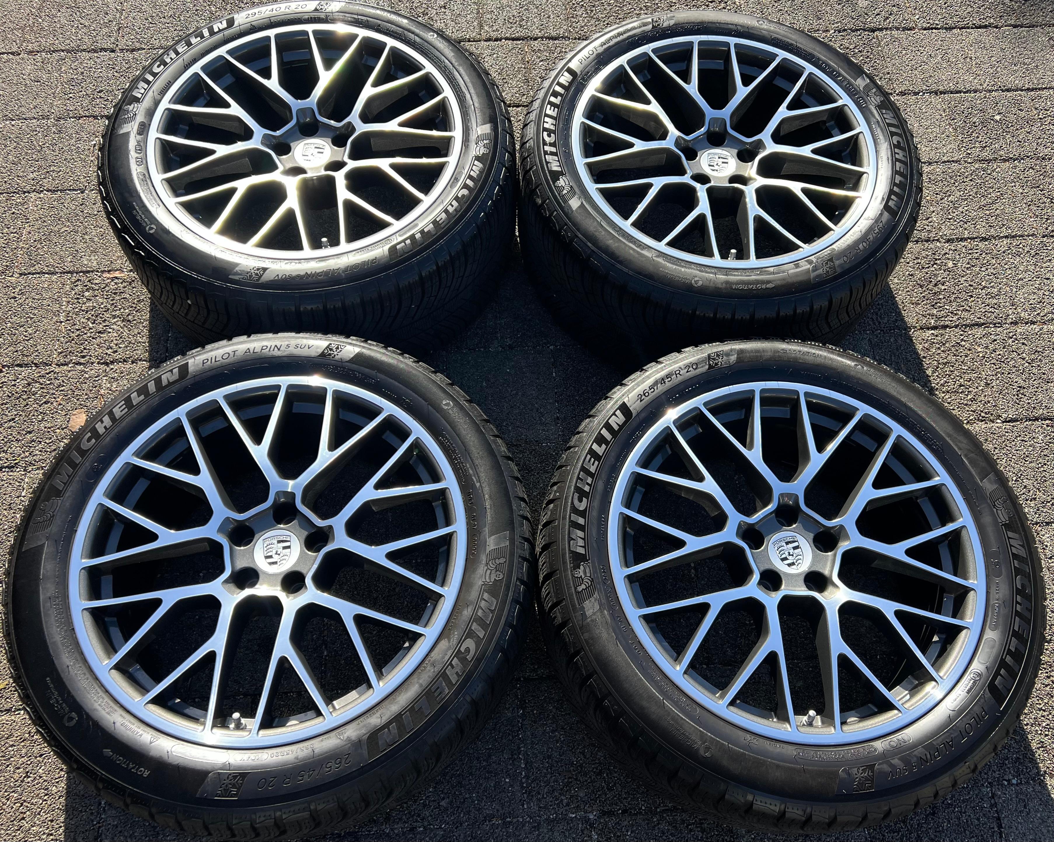 4 CERCHI IN LEGA ORIGINALI DA 20" PER PORSCHE MACAN I & II RS SPYDER CON PNEUMATICI MICHELIN
