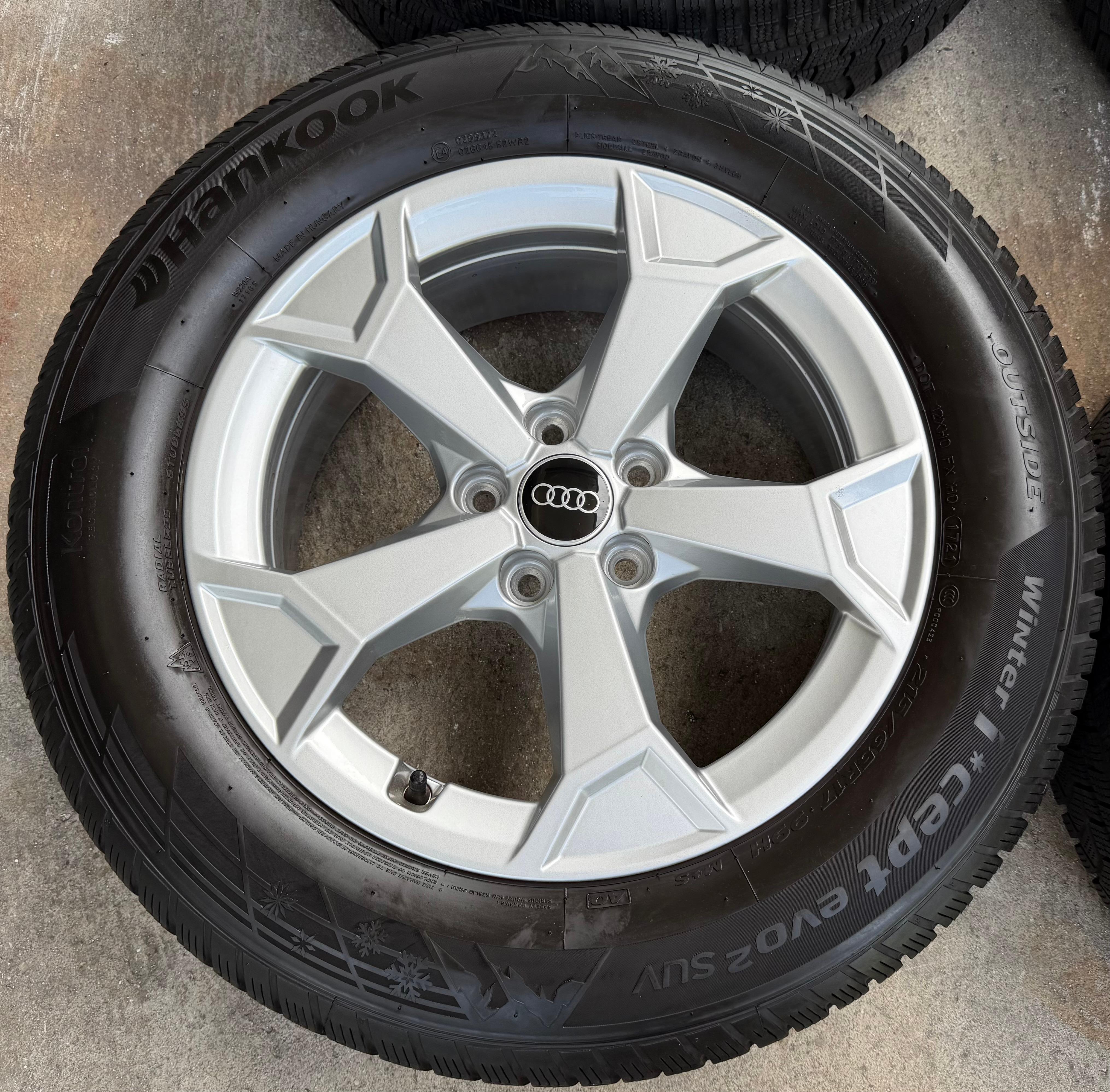 4 Original 17" Alu Winterräder Audi Q3 F3 F3N 215/65R17 99H Hankook 2021