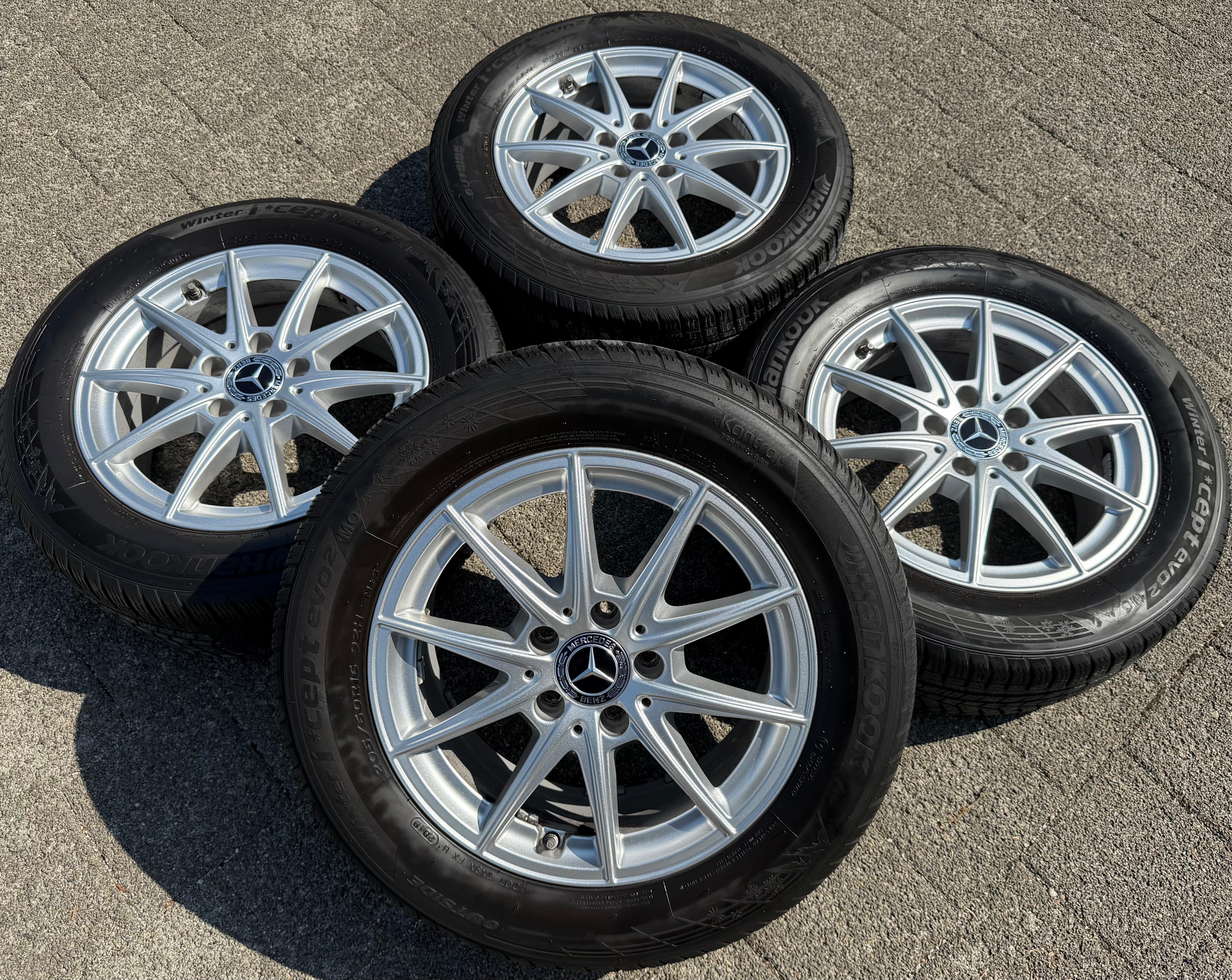 4 ORIGINAL ALU WINTERRÄDER MERCEDES A-KLASSE 177 B-KLASSE 247 CLA 118 RDKS