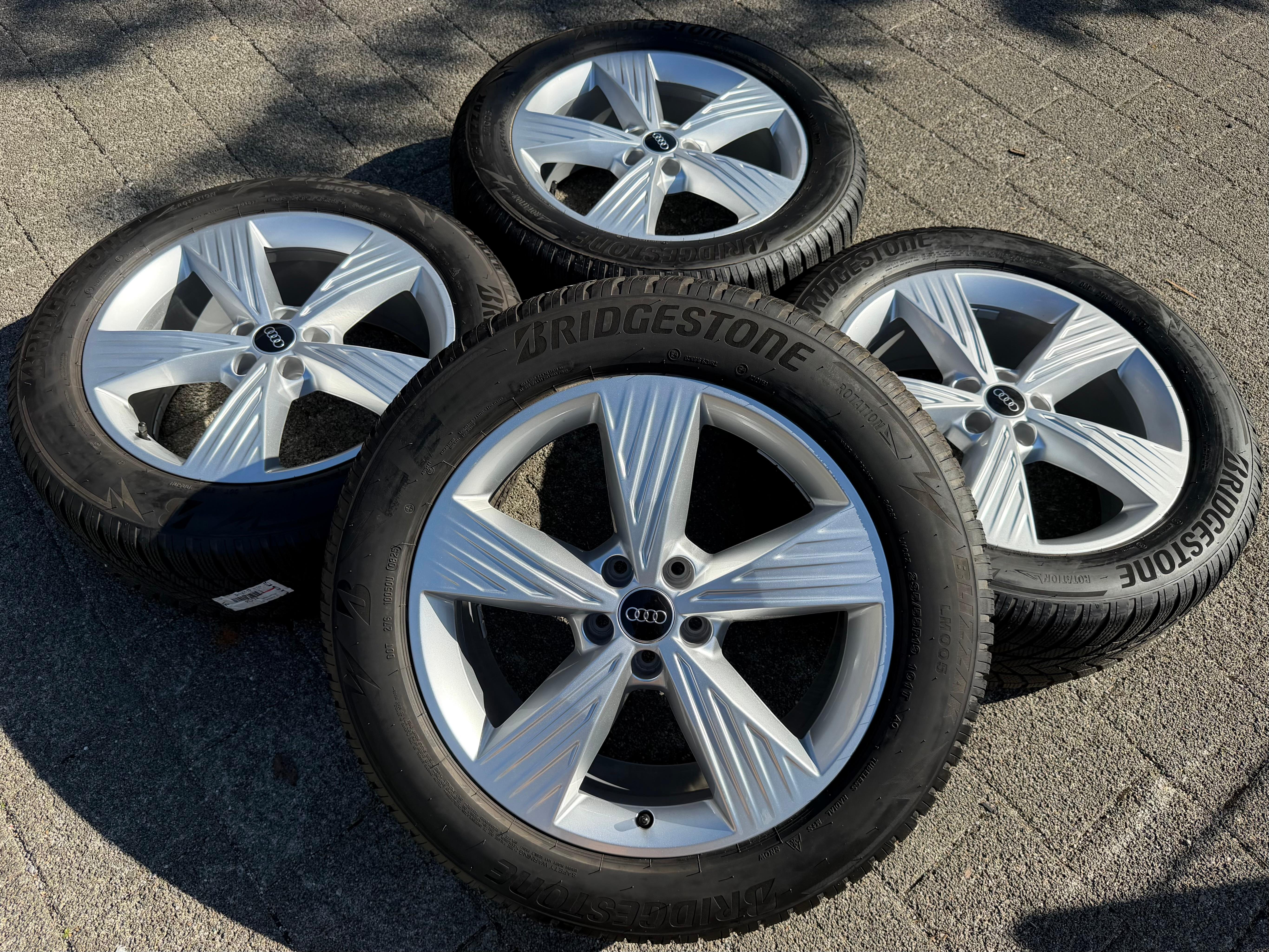 4 Original 19" Alu Winterräder Audi Q4 E-Tron Etron F4B F4N 235/55R19 101T 255/50R19 103T
