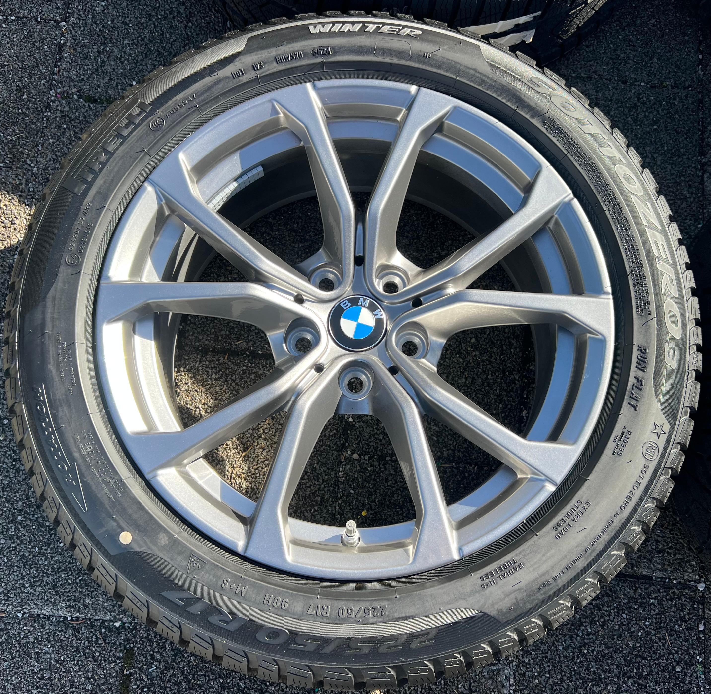 4 RUOTE IN LEGA ORIGINALI DA 17" PER BMW SERIE 3 G20 G21 E SERIE 4 G22 G23 STYLING 776 CON TPMS NUOVE