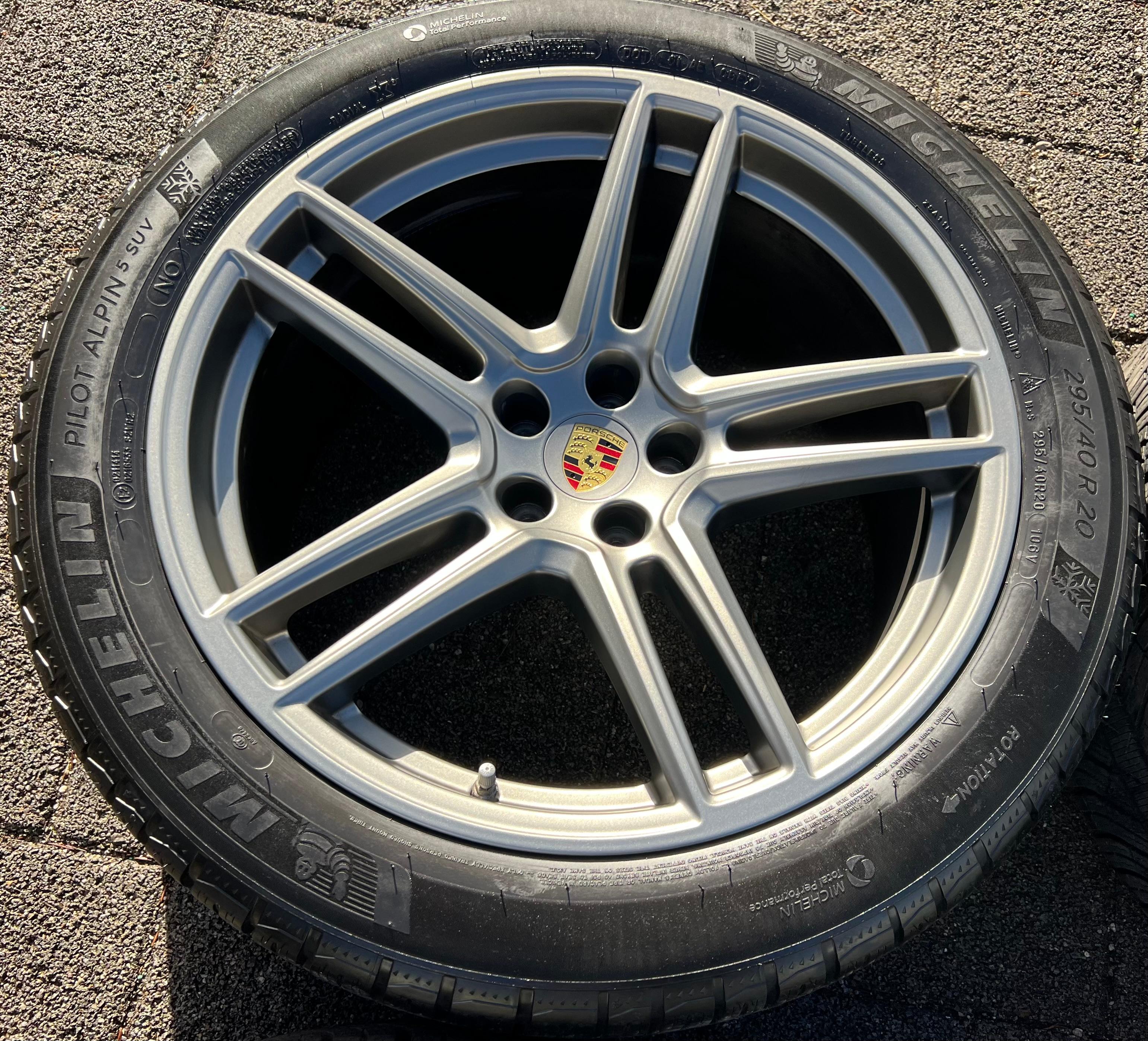 4 ORIGINAL 20" ALU WINTERRÄDER PORSCHE MACAN 265/45R20 104V 295/40R20 106V RDKS