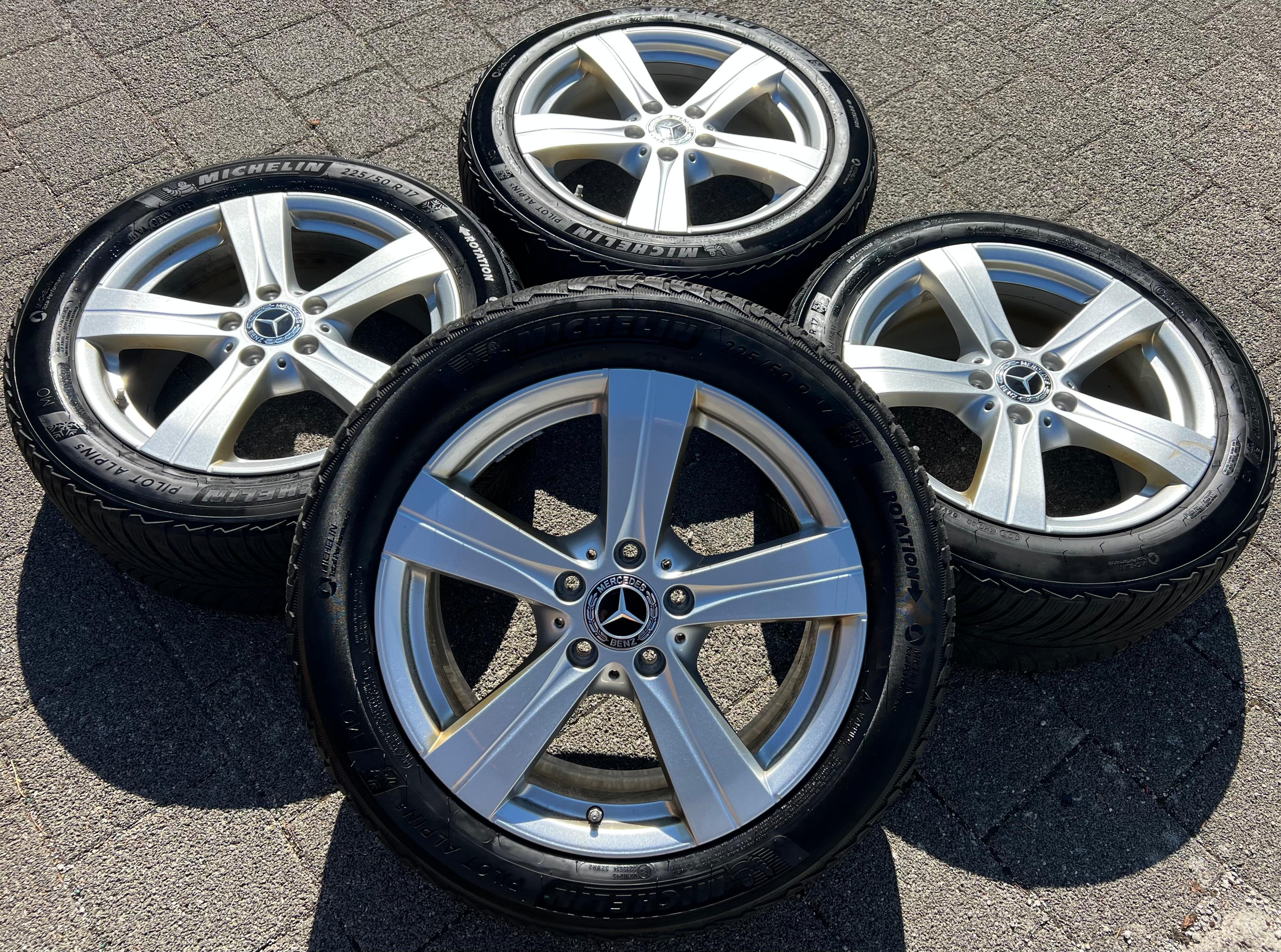 4 ORIGINAL 17" ALUFELGEN MERCEDES C-KLASSE W206 R2CW R2CS HYBRID RDKS FREIHAUS