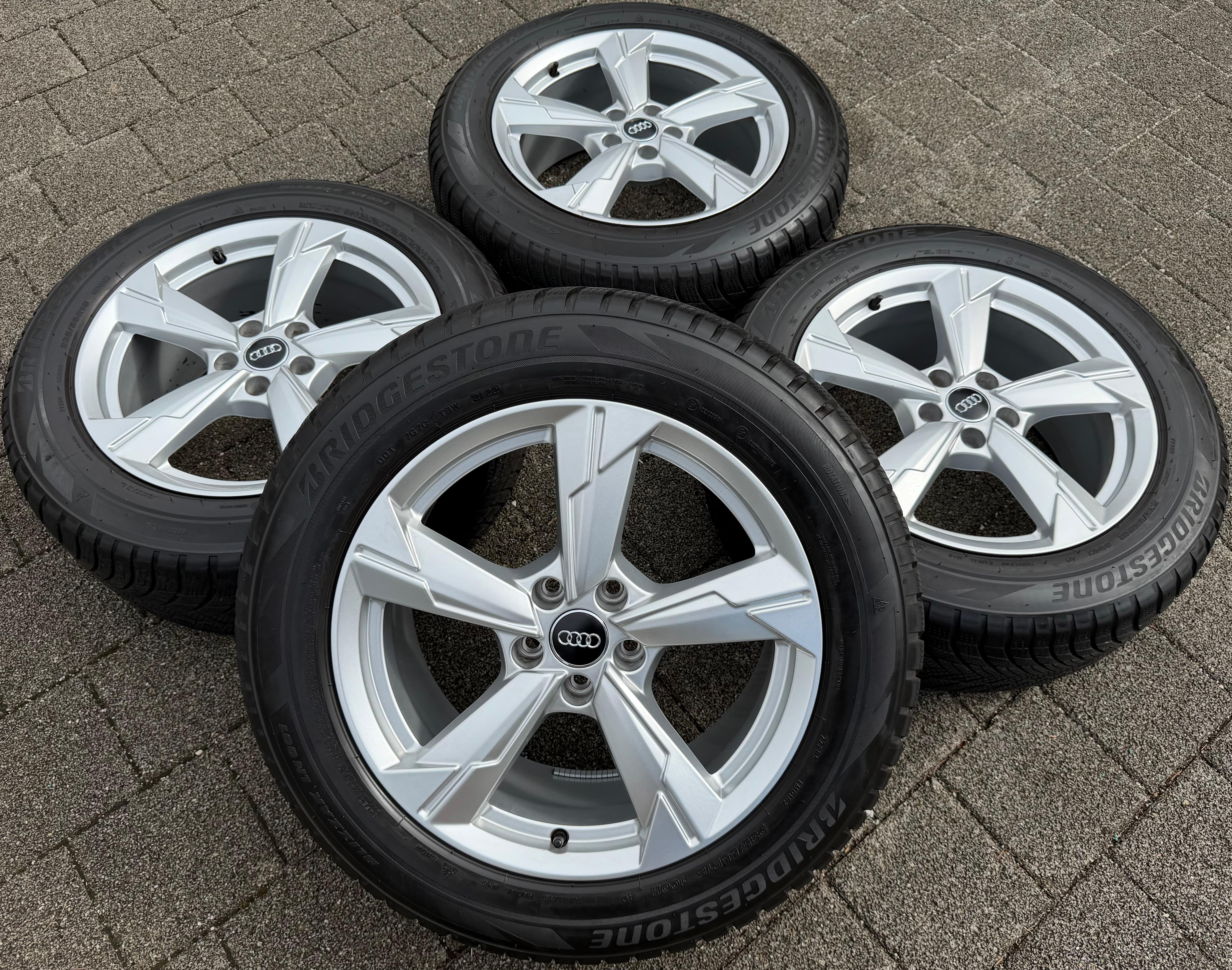 4 Original 18" Alu Winterräder Audi A6 Allroad 4K C8 4K0601025D 235/55R18 100H Bridgestone