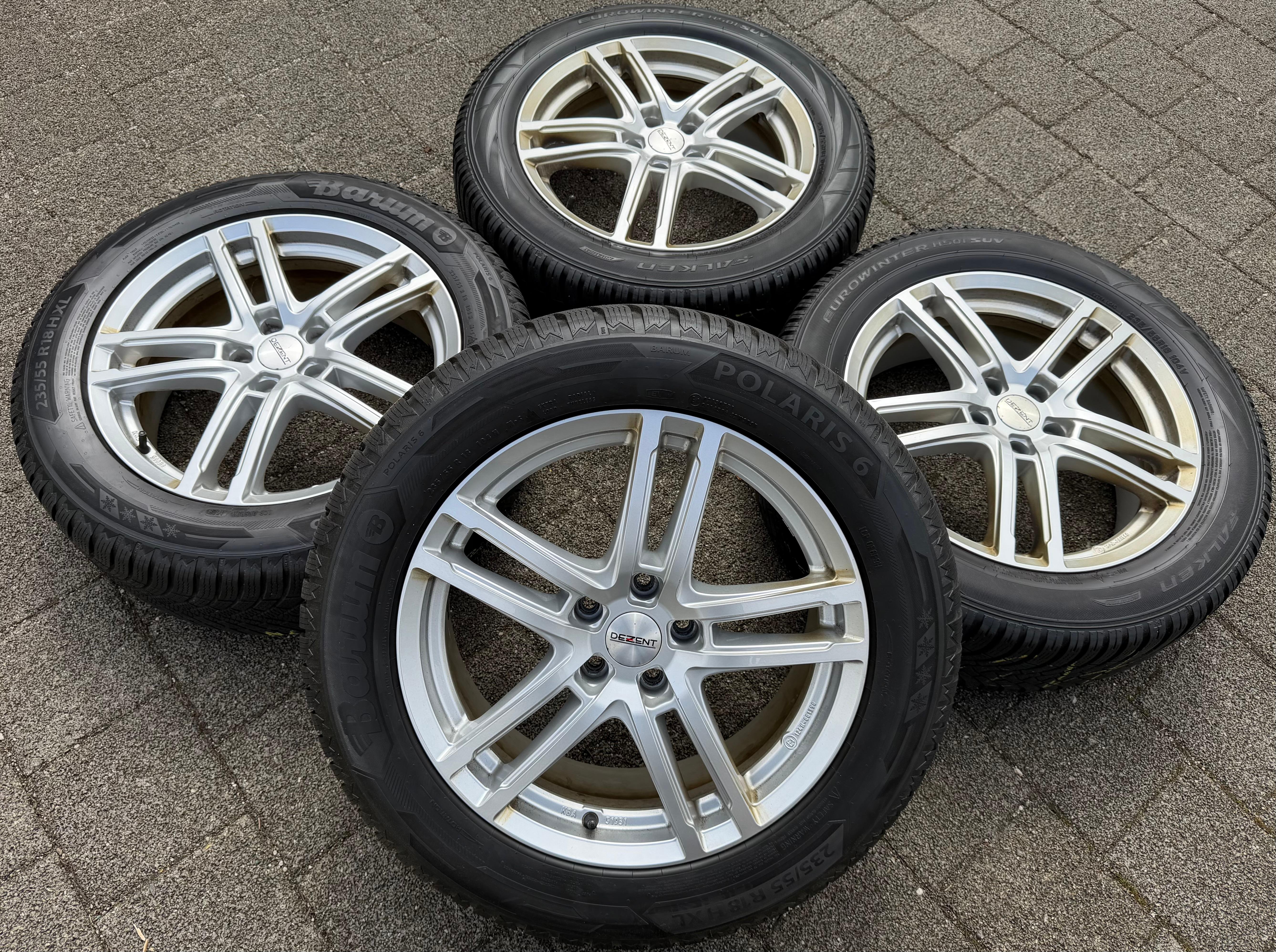 4 jantes en alliage 18 pouces pour VW T-Roc, Golf 8, Caddy, Tiguan, Skoda Kodiaq, Seat Tarraco, Leon, Audi A3 et Q3