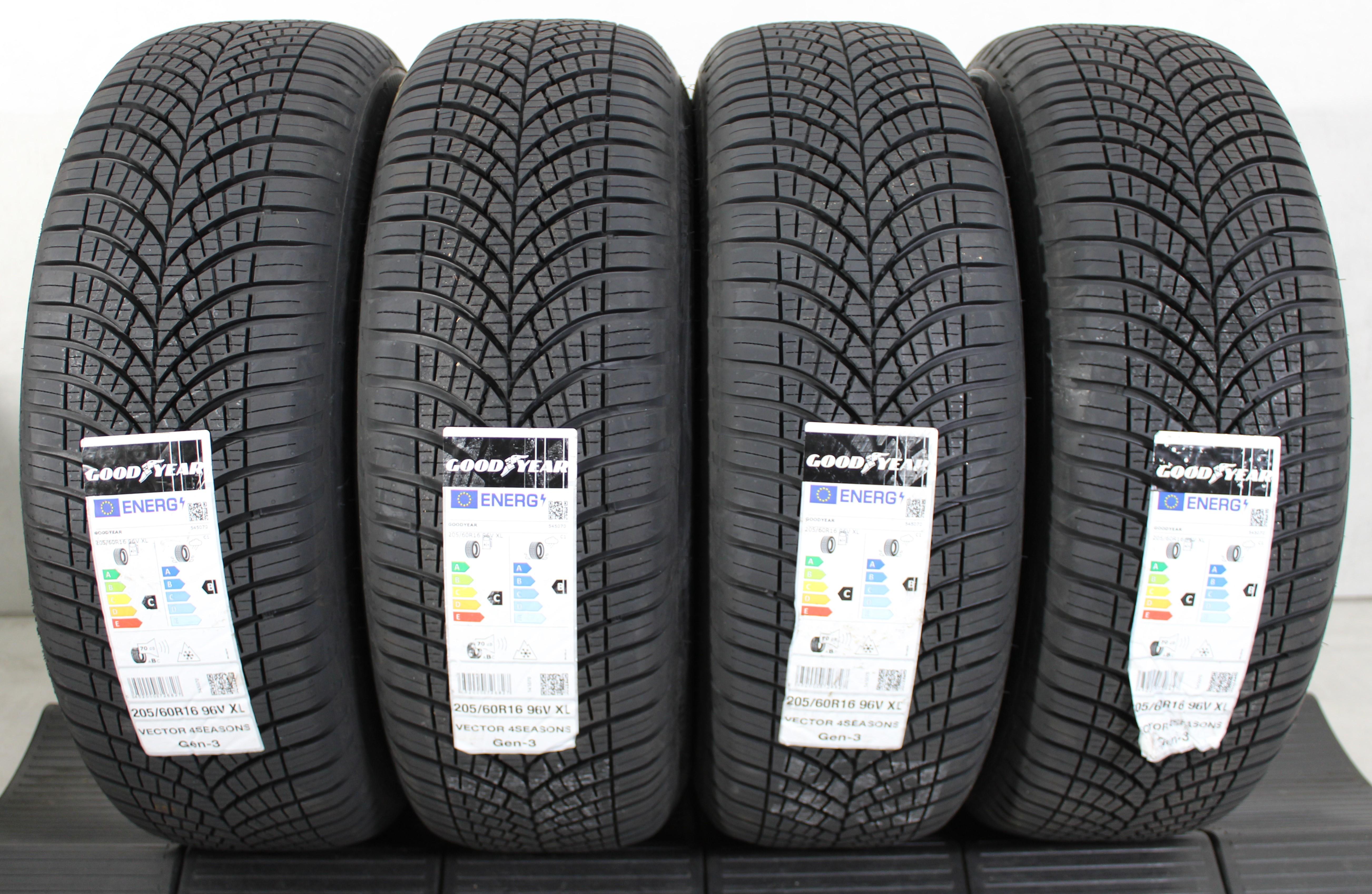 4 x 205/60R16 96V pneus toutes saisons Goodyear Vector 4 Seasons GEN-3 2024