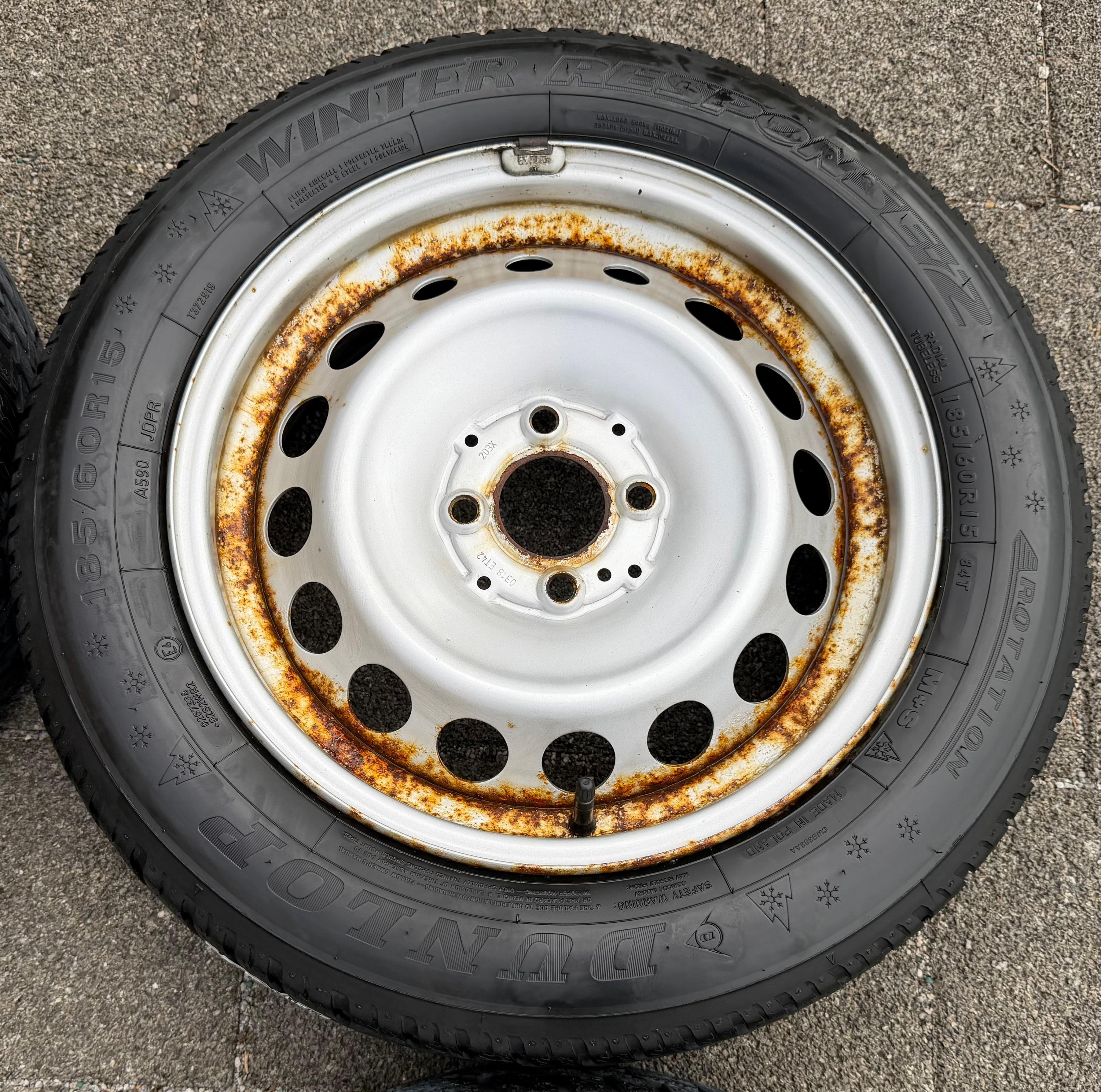 4 cerchi in acciaio originali da 15" Smart Fortwo Forfour 453 5x15 ET32 5,5x15 ET42 RDKS