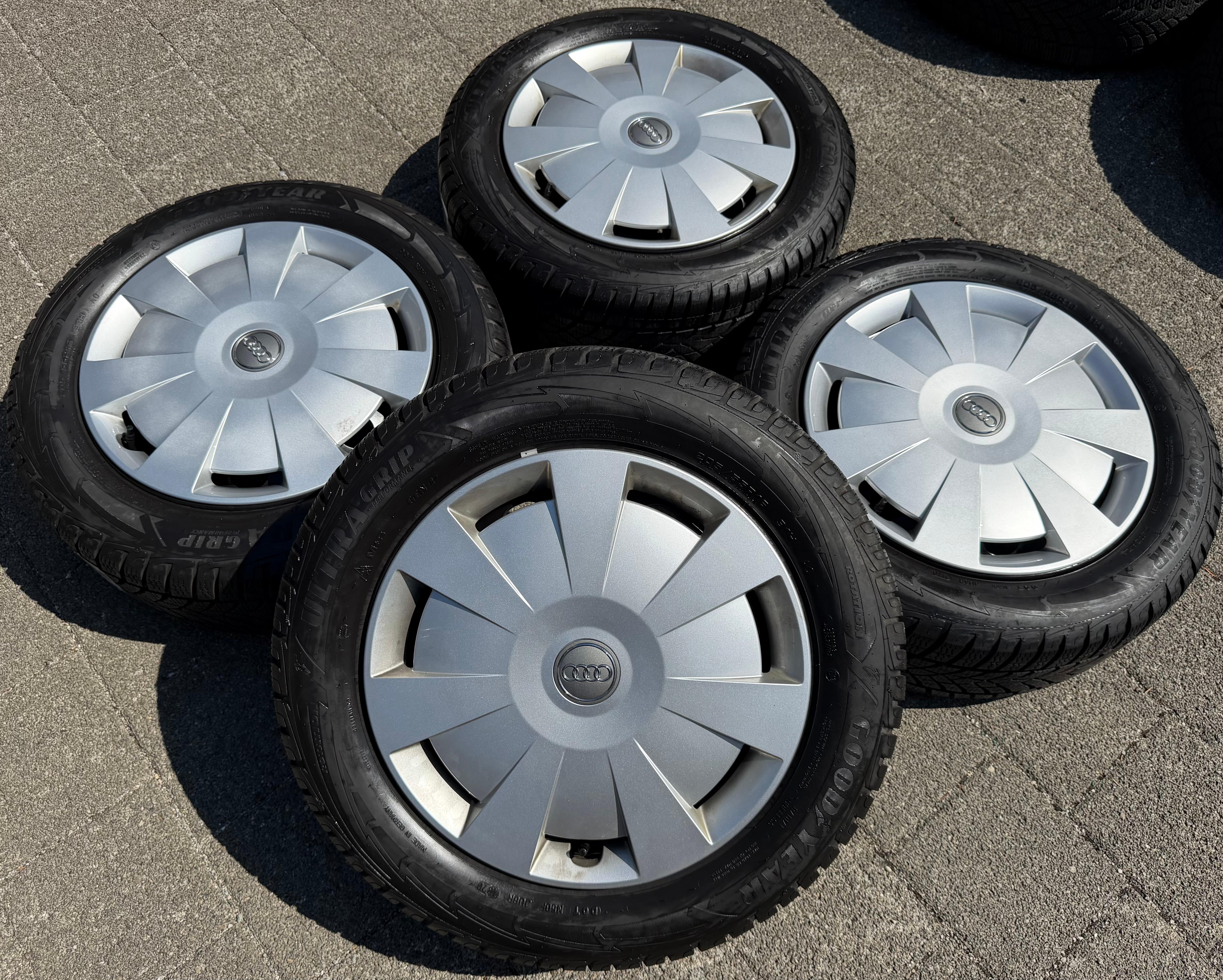 4 Winterräder Audi A3 8V Sportback Cabrio  205/55R16 91H Goodyear 8V0601027A