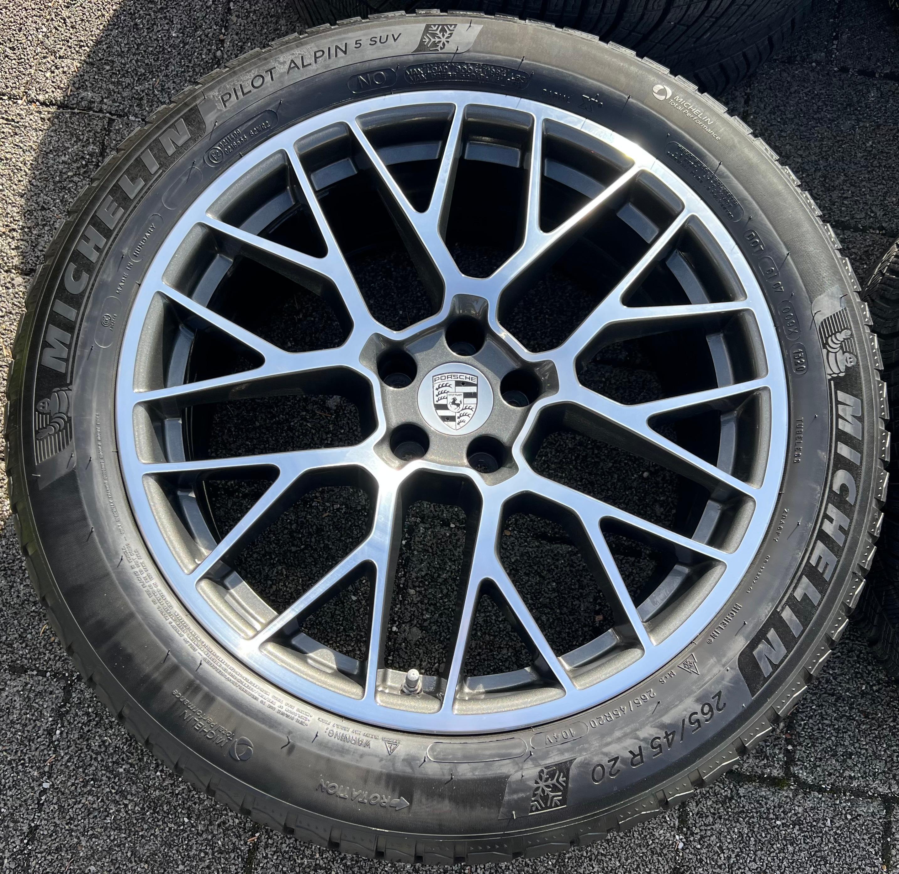 4 ORIGINAL 20" ALU WINTERRÄDER PORSCHE MACAN I & II RS SPYDER FELGEN MICHELIN