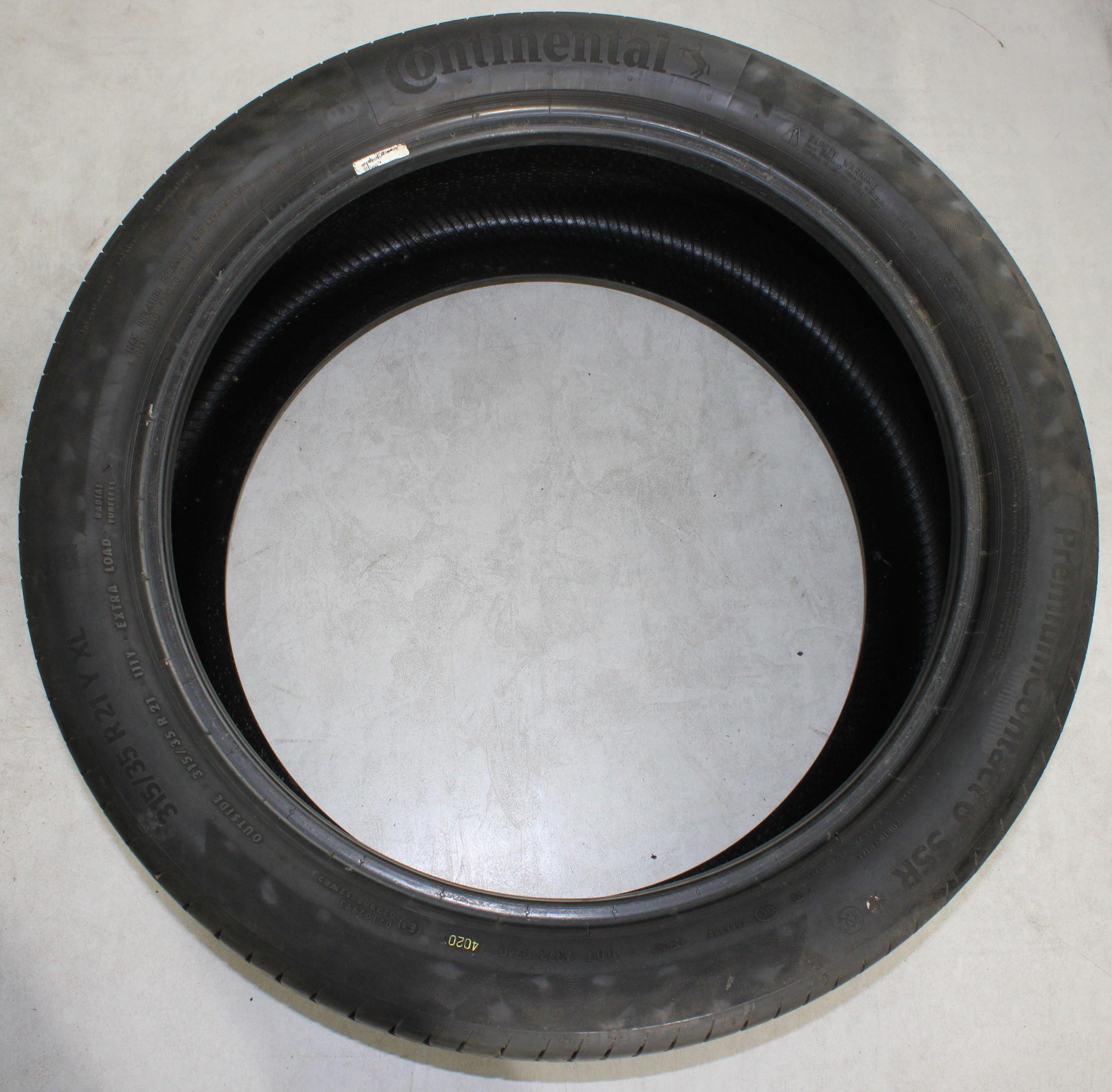 2 x 315/35R21 111Y Sommerreifen Continental Premium Contact 6 Runflat 3,5-4mm 2020 *
