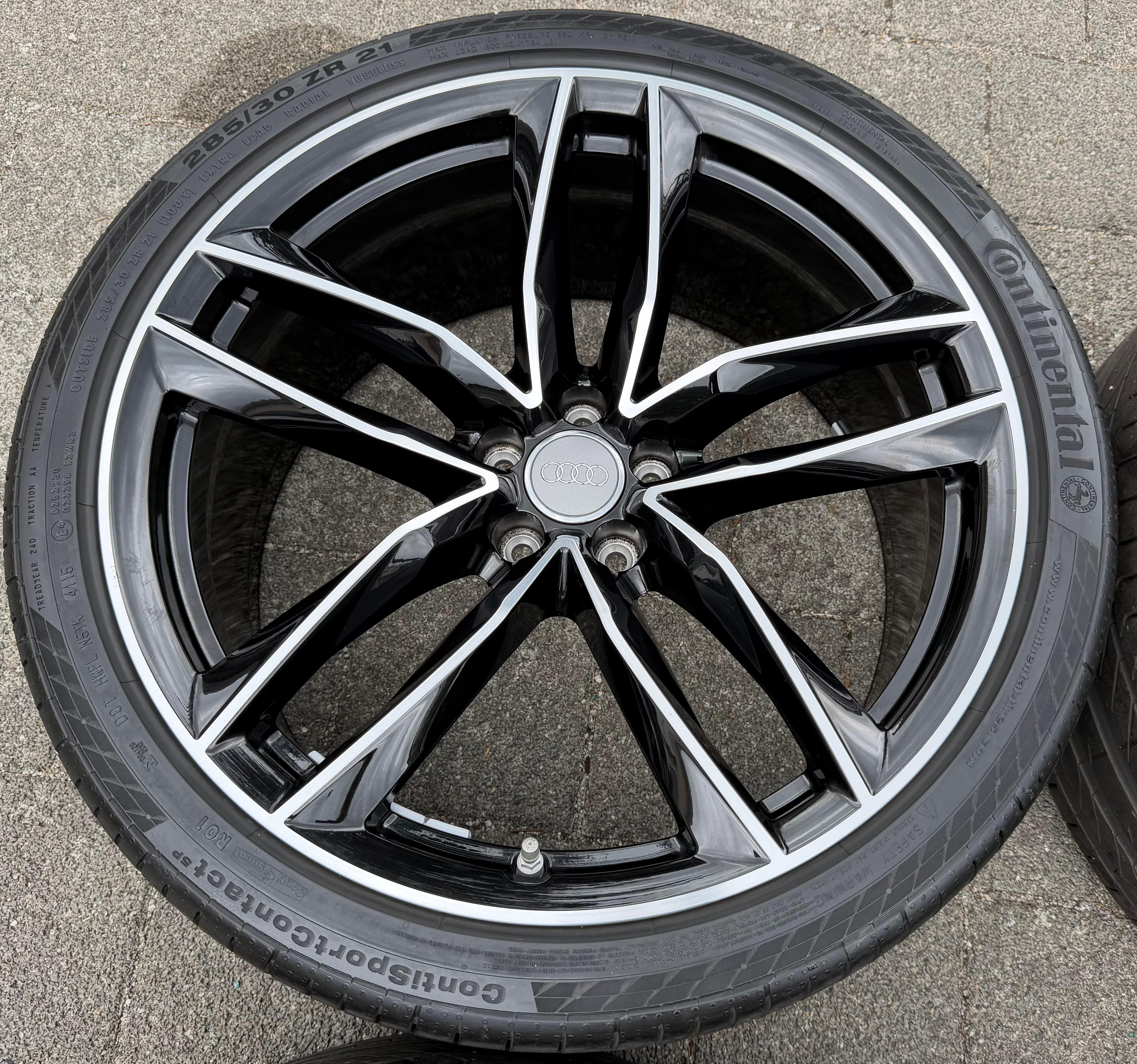 4 jantes d'origine en aluminium Sommer de 21 pouces pour Audi A6 Avant 4G 4G0601025CG 285/30R21 100Y