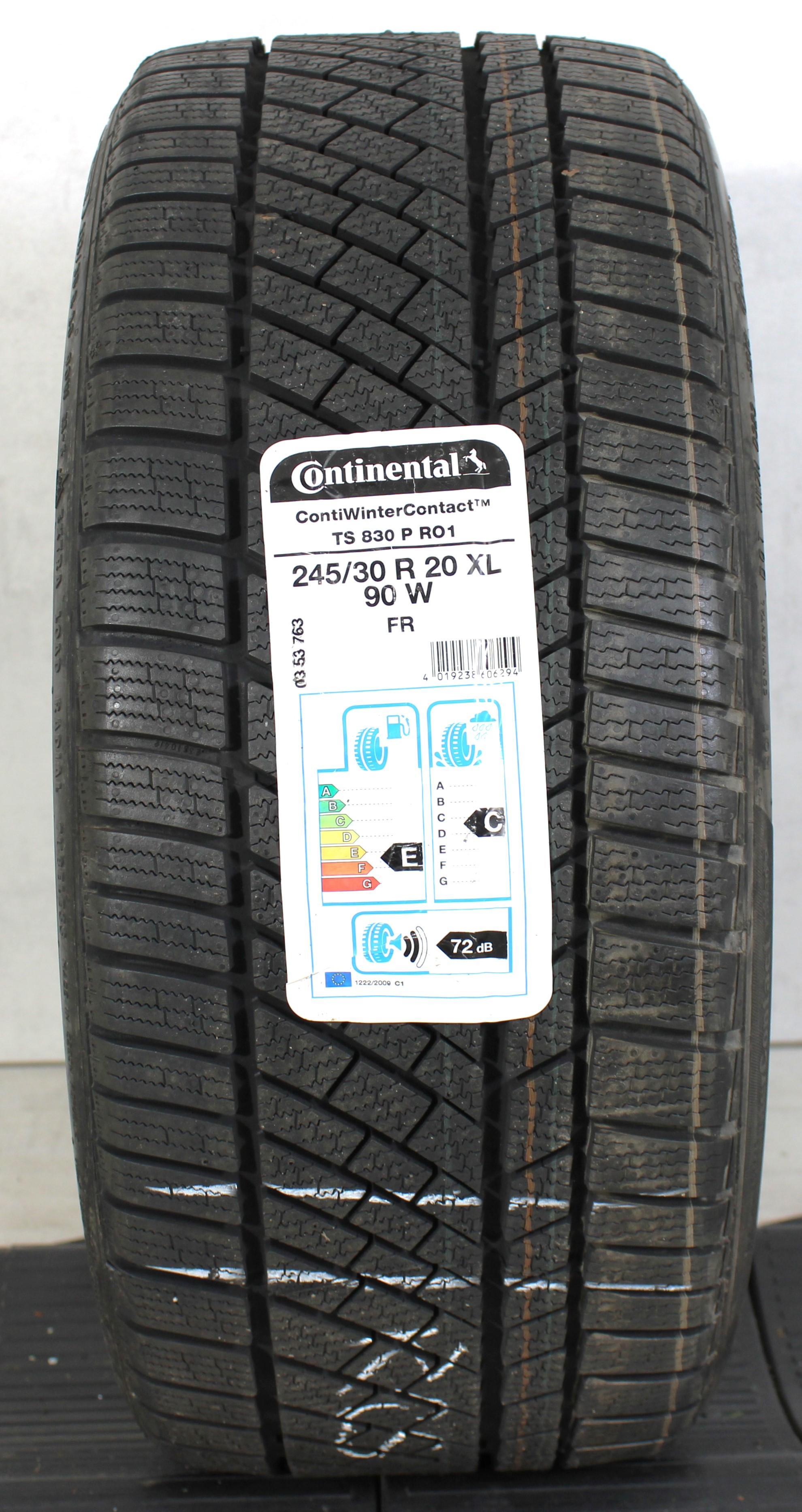 1 x 245/30R20 90W Winterreifen Continental Winter Contact TS830P NEU 2018 R01