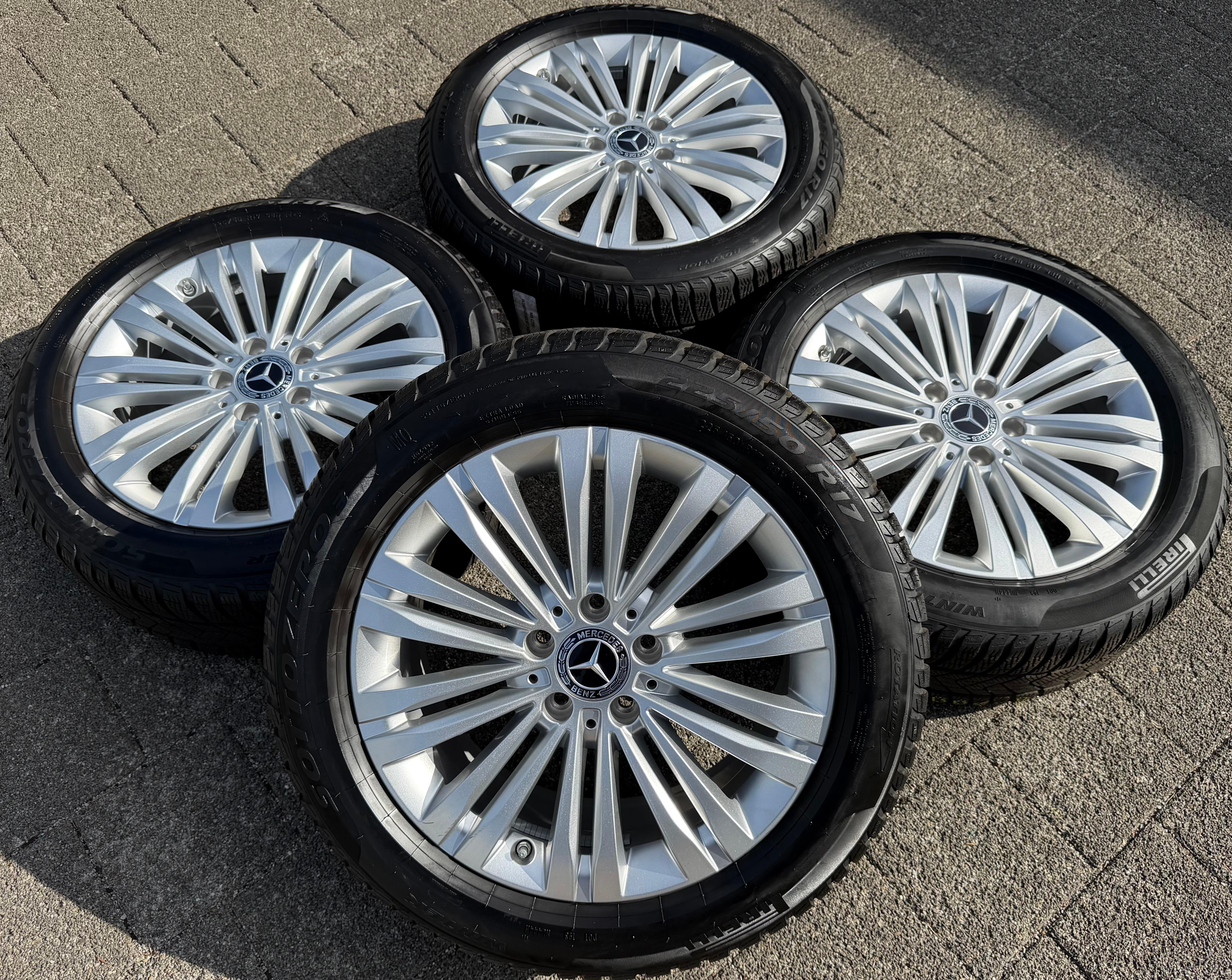 4 Original 17" Alu Winterräder Mercedes C-Klasse W206 A2064014400 2024 Pirelli