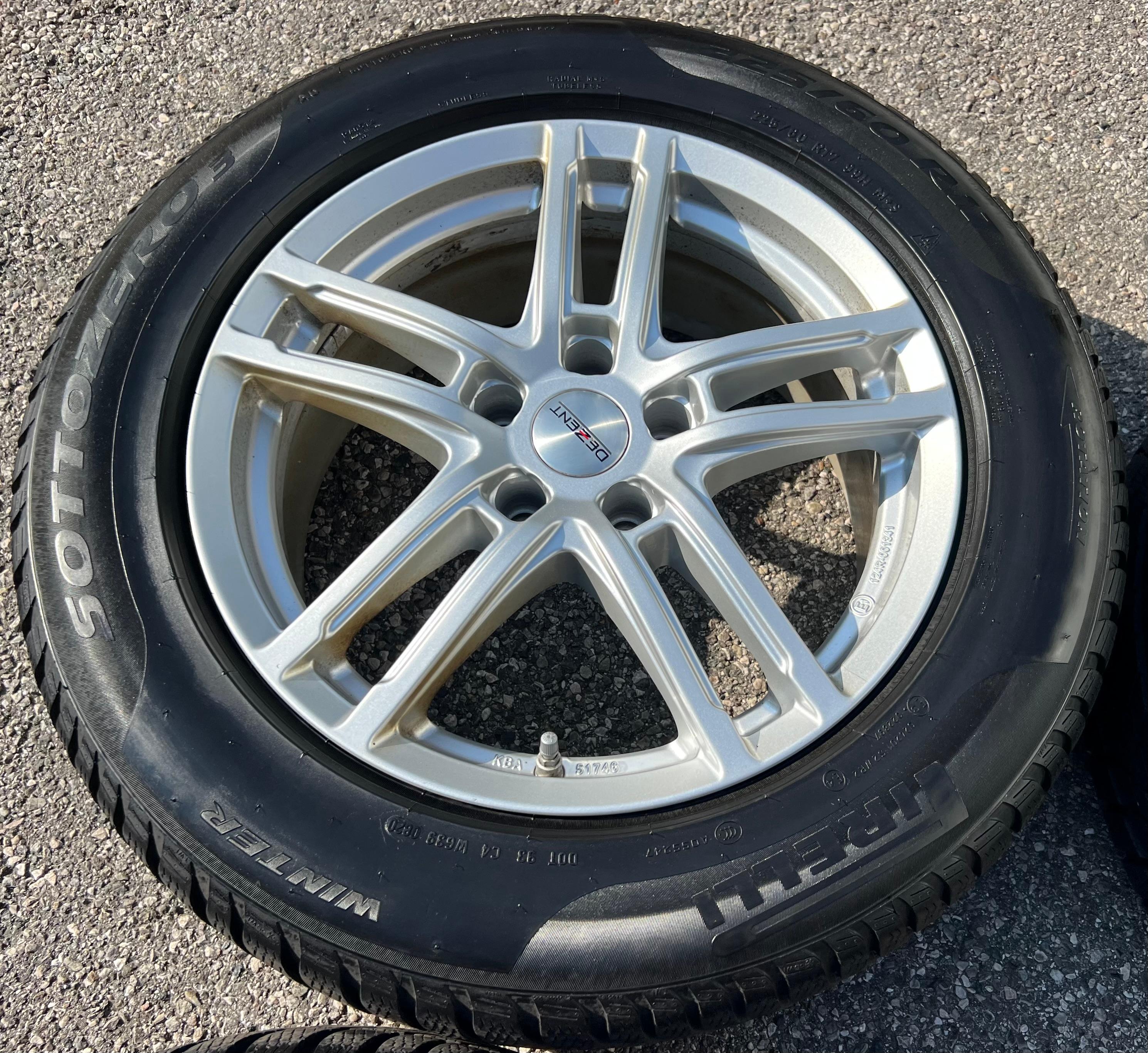 4 ROUES D'HIVER ALU 17" AUDI A6 A7 AVANT LIMOUSINE F2 225/60R17 99H RDKS FRANCO DOMICILE