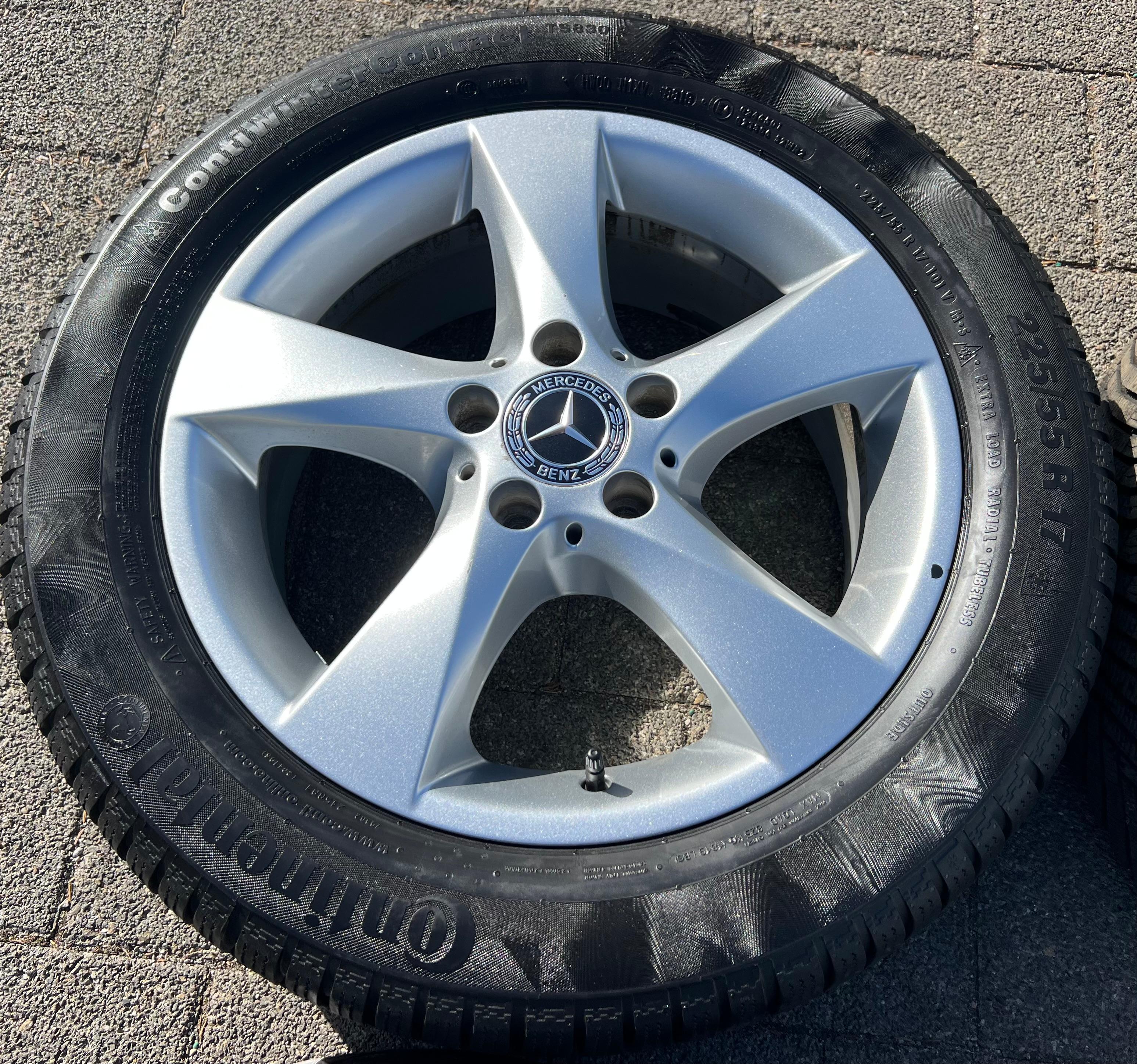 4 ORIGINAL 17" ALU WINTERRÄDER MERCEDES V-KLASSE VITO W447 A4474012200 225/55R17