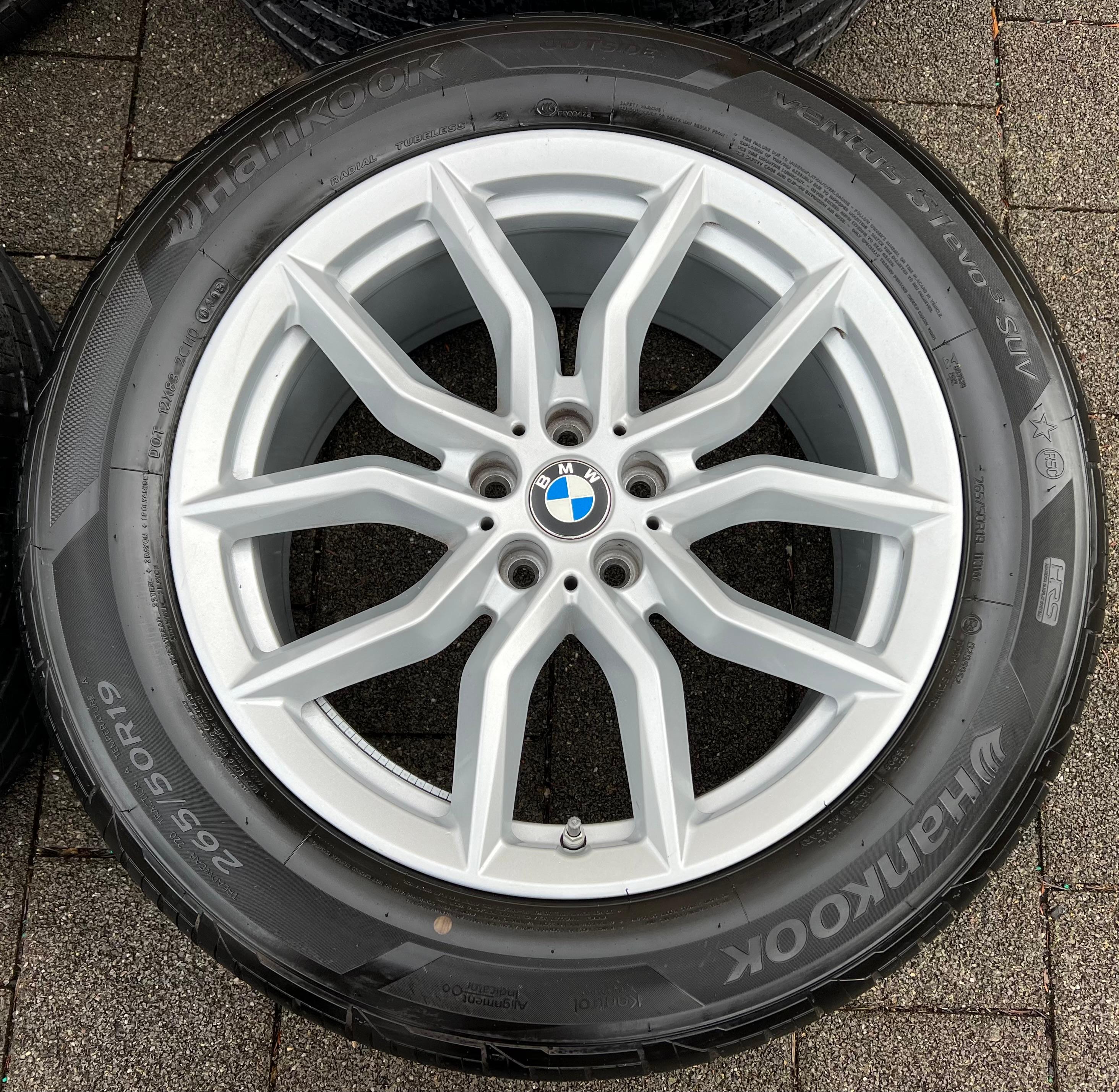 4 CERCHI ESTIVI ORIGINALI IN ALLUMINIO DA 19" BMW X5 G05 X6 G06 265/50R19 110W RUNFLAT RDKS