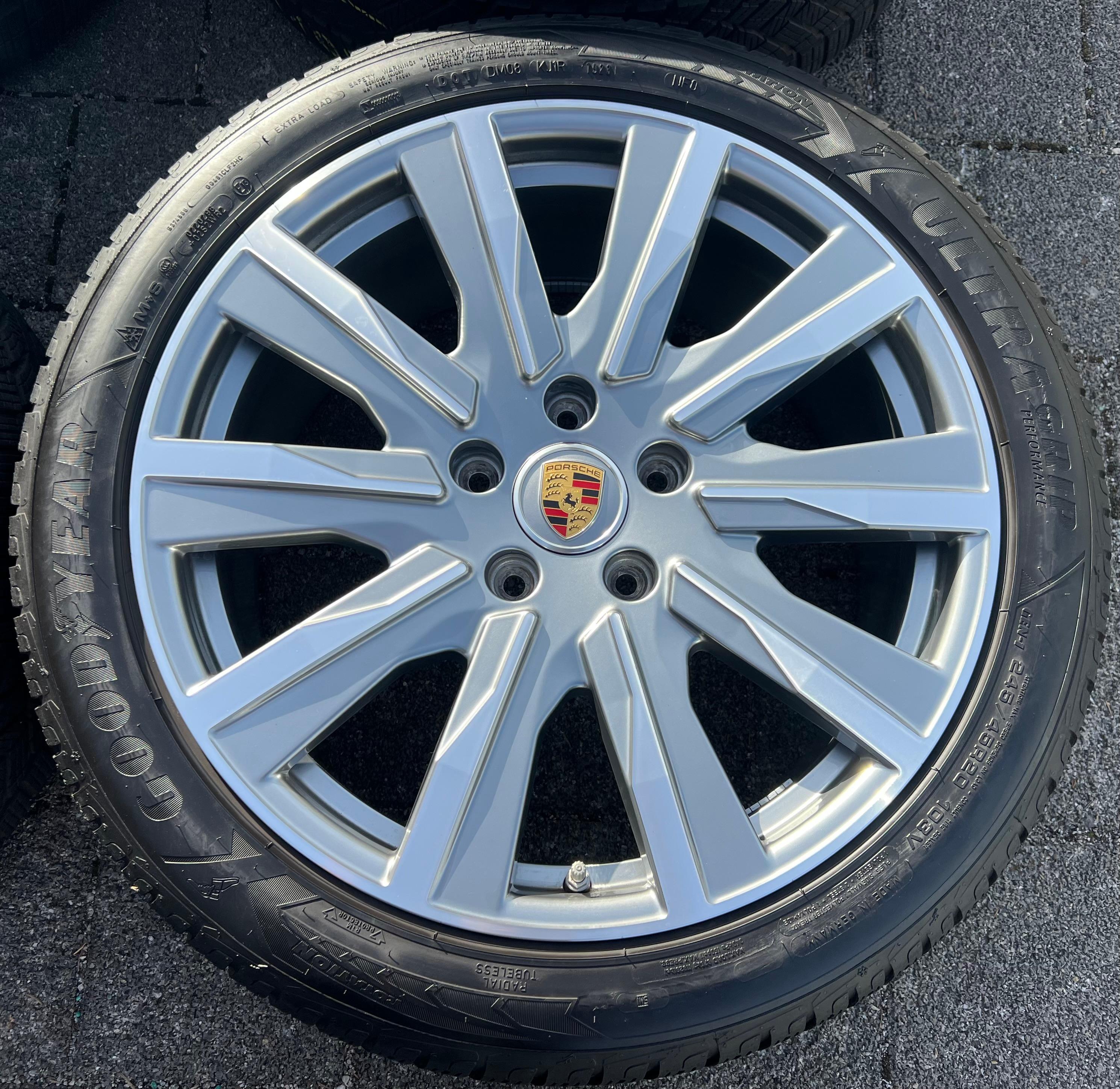 4 RUOTE IN LEGA ORIGINALI DA 20" PER PORSCHE TAYCAN TEQUIPMENT CON TPMS, SPEDIZIONE GRATUITA