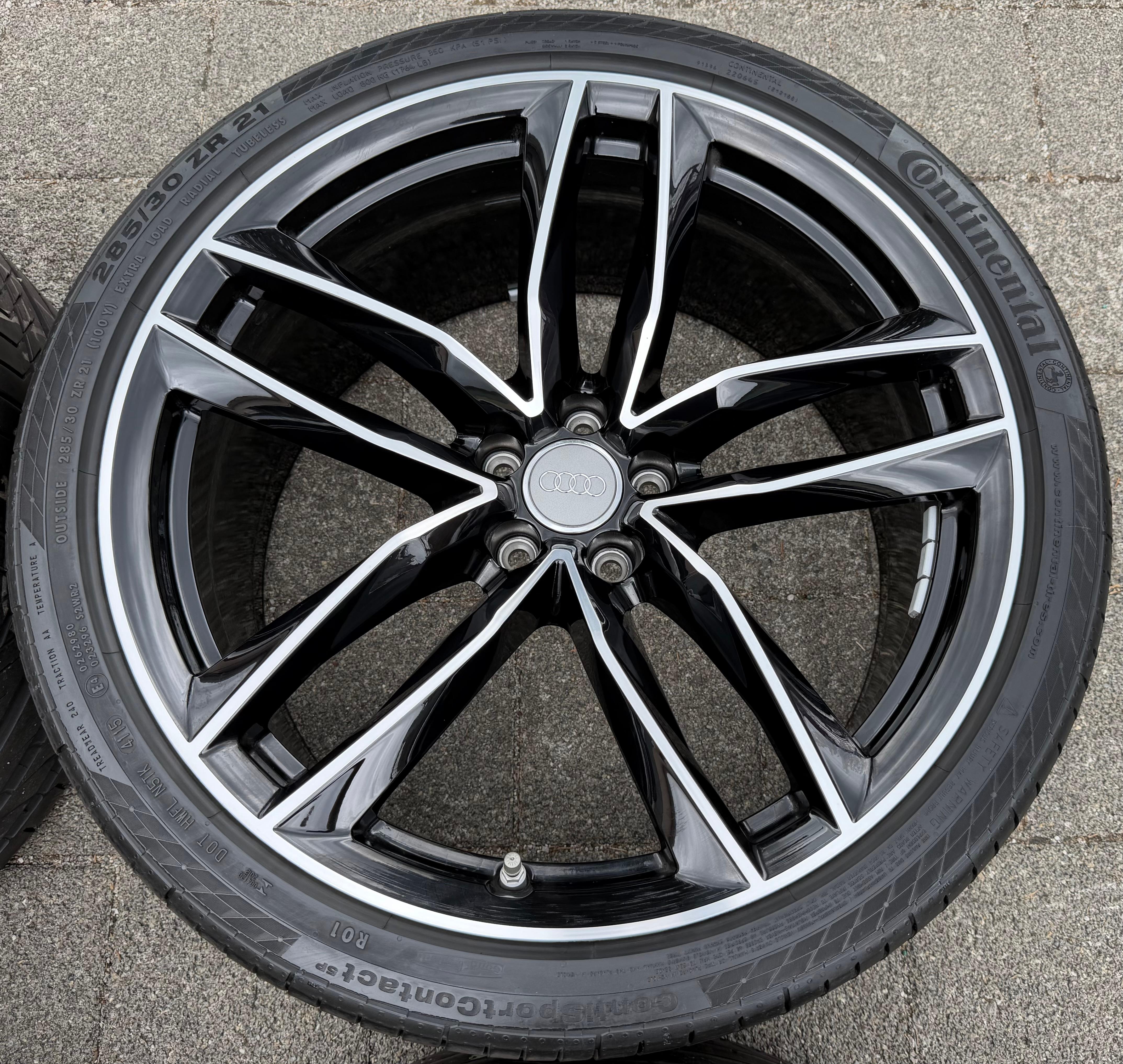 4 jantes d'origine en aluminium Sommer de 21 pouces pour Audi A6 Avant 4G 4G0601025CG 285/30R21 100Y