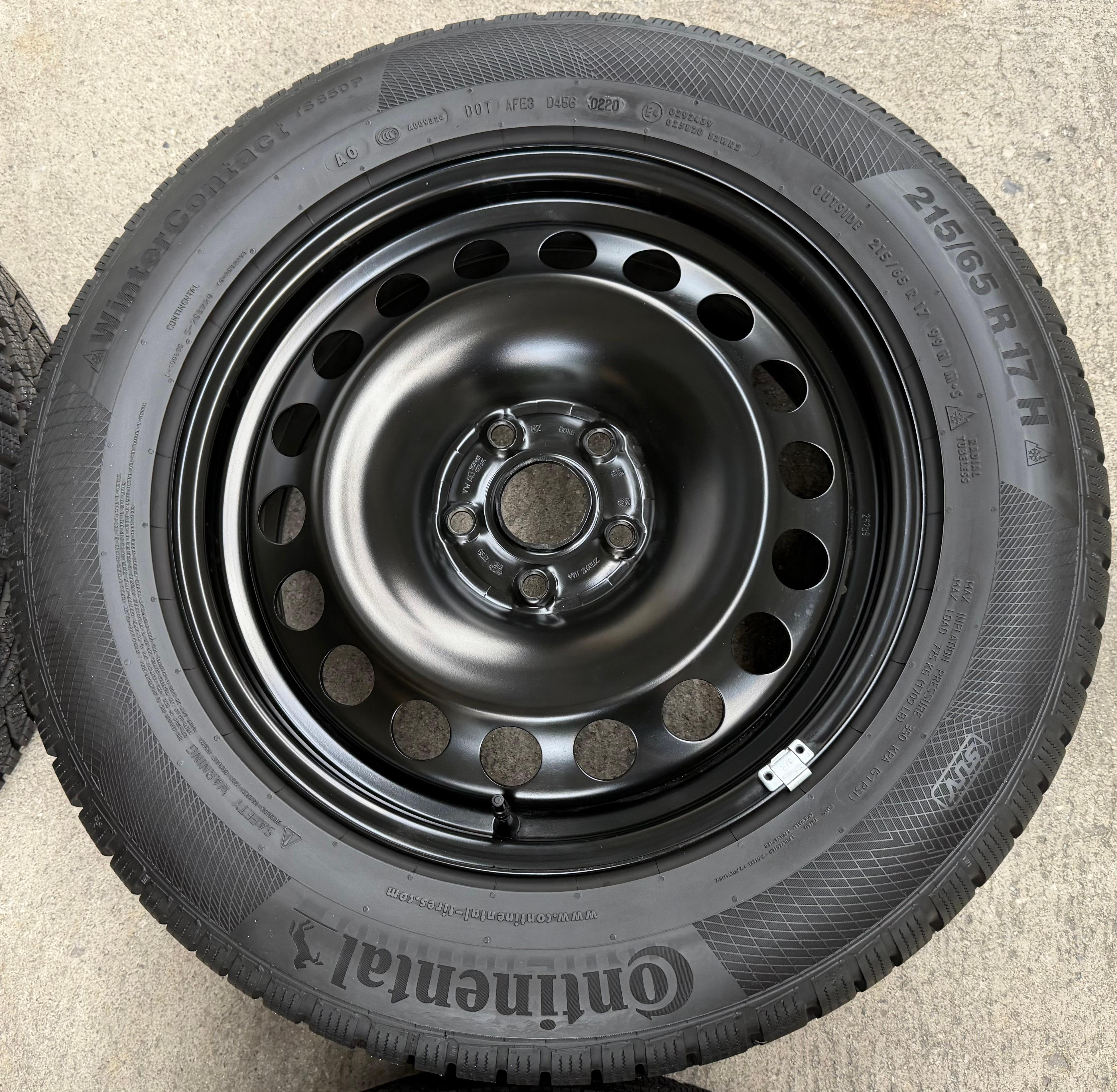 4 ruedas de invierno Audi Q3 F3 Seat Tarraco Skoda Kodiaq VW Tiguan II 5NA 215/65R17 99H Continental