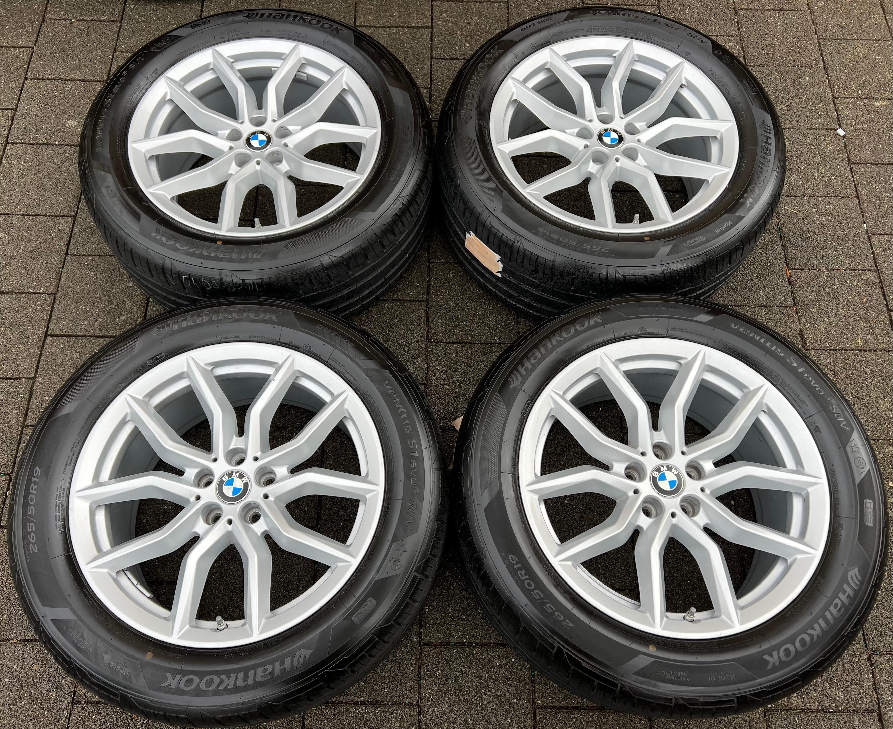 4 CERCHI ESTIVI ORIGINALI IN ALLUMINIO DA 19" BMW X5 G05 X6 G06 265/50R19 110W RUNFLAT RDKS
