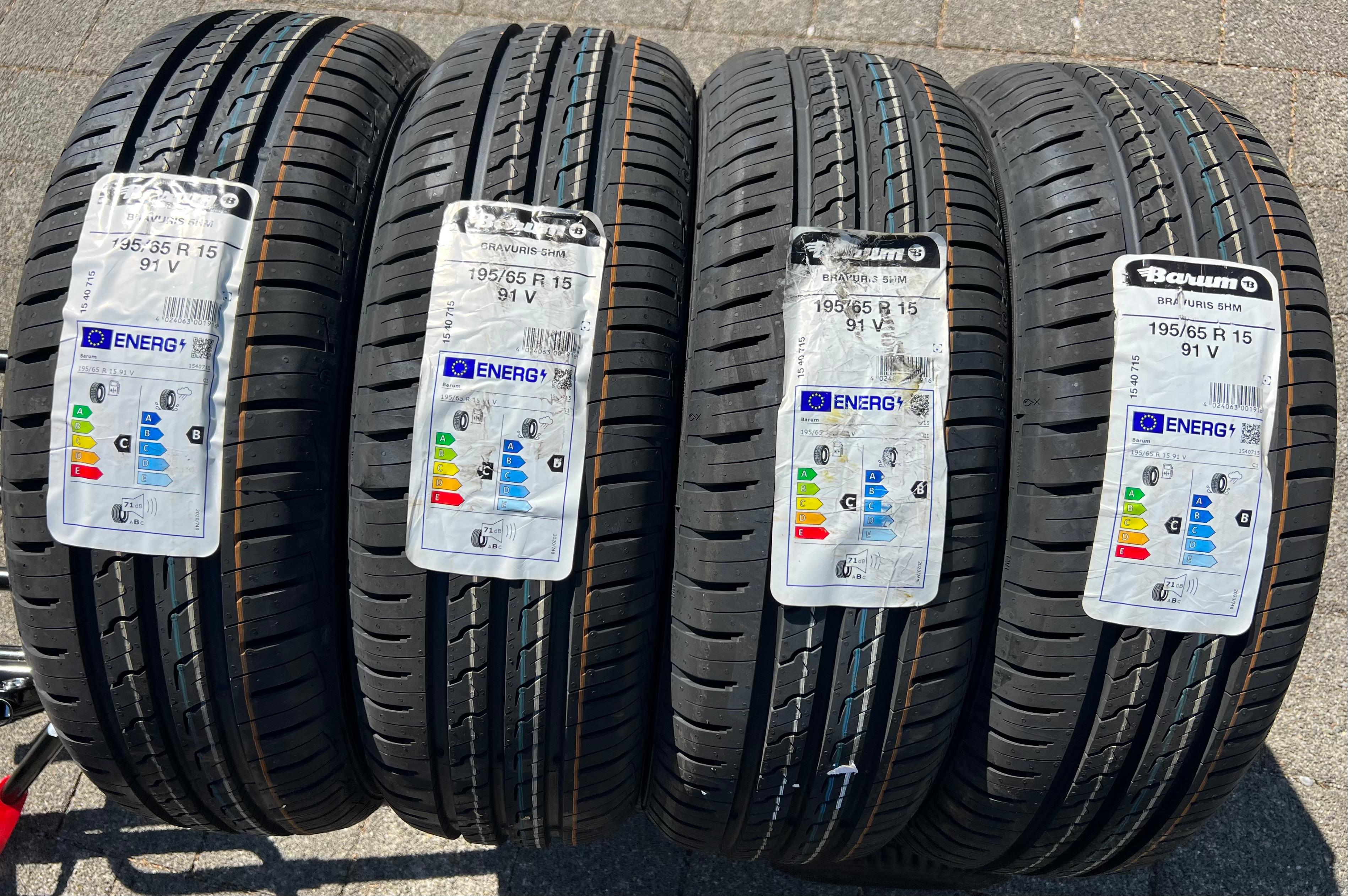 4 x 195/65R15 91V Neumáticos de verano Barum Bravuris 5HM 2022 NUEVO Entrega gratuita
