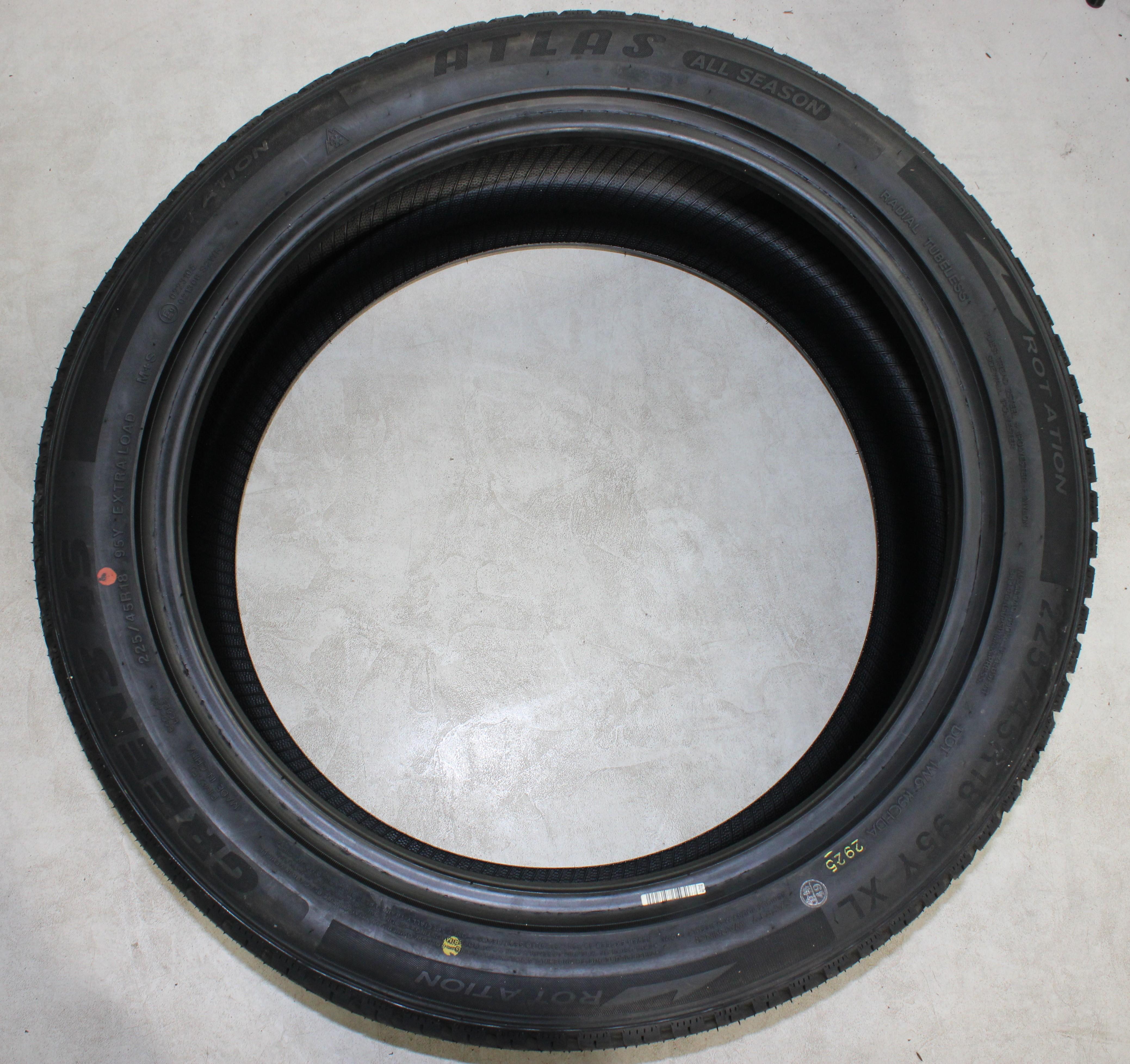 4 x 225/45R18 95Y Pneumatici quattro stagioni Atlas Green 4S 2025 XL