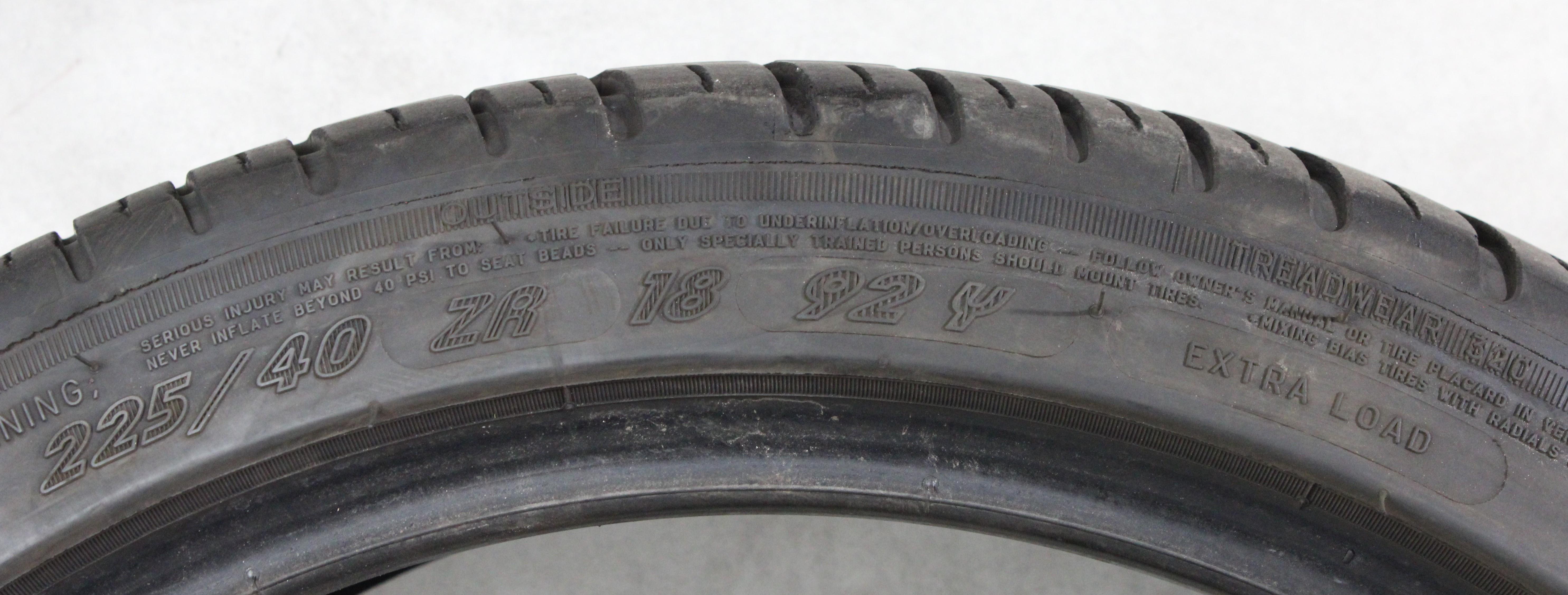 2 x 225/40R18 92Y Sommerreifen Michelin Pilot Sport 3 ZP Runflat 6-6,5mm 2020 XL