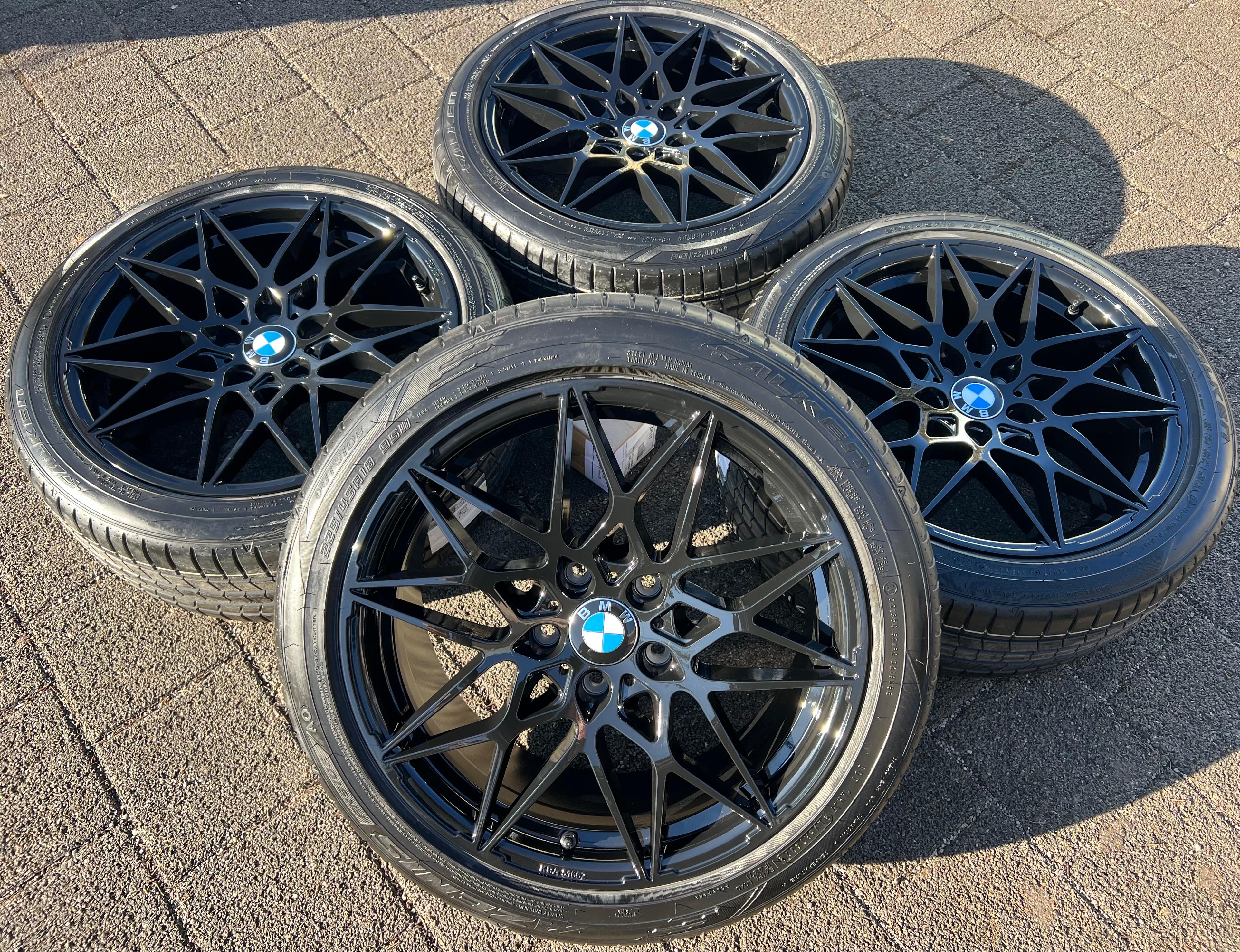 4 ALU 18" SOMMERRÄDER BMW 3ER REIHE F30 F31 4ER F32 F33 225/45R18 95W RDKS NEU