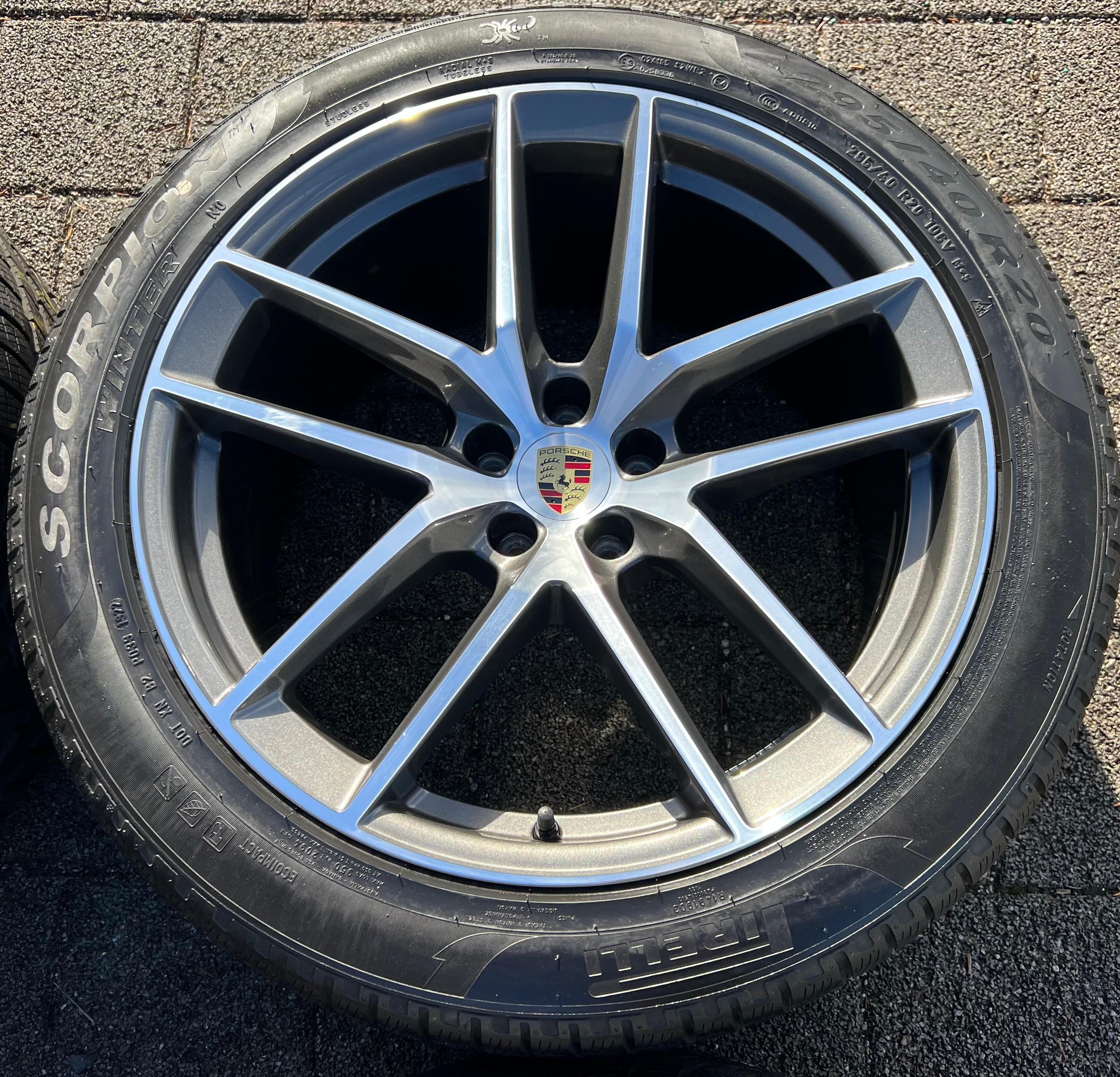 4 ORIGINAL 20" ALU WINTERRÄDER PORSCHE MACAN 265/45R20 104V 295/40R20 106V RDKS