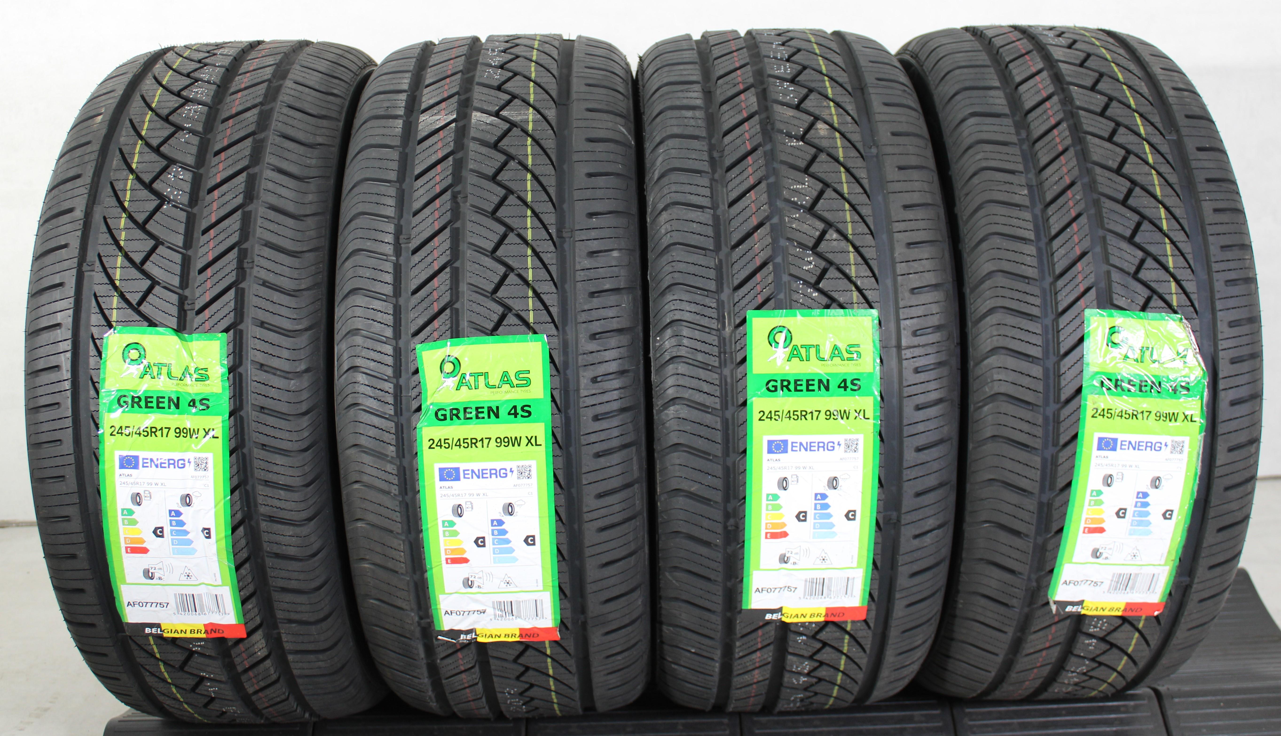 4 x 245/45R17 99W Ganzjahresreifen Atlas Green 4S 2024 XL
