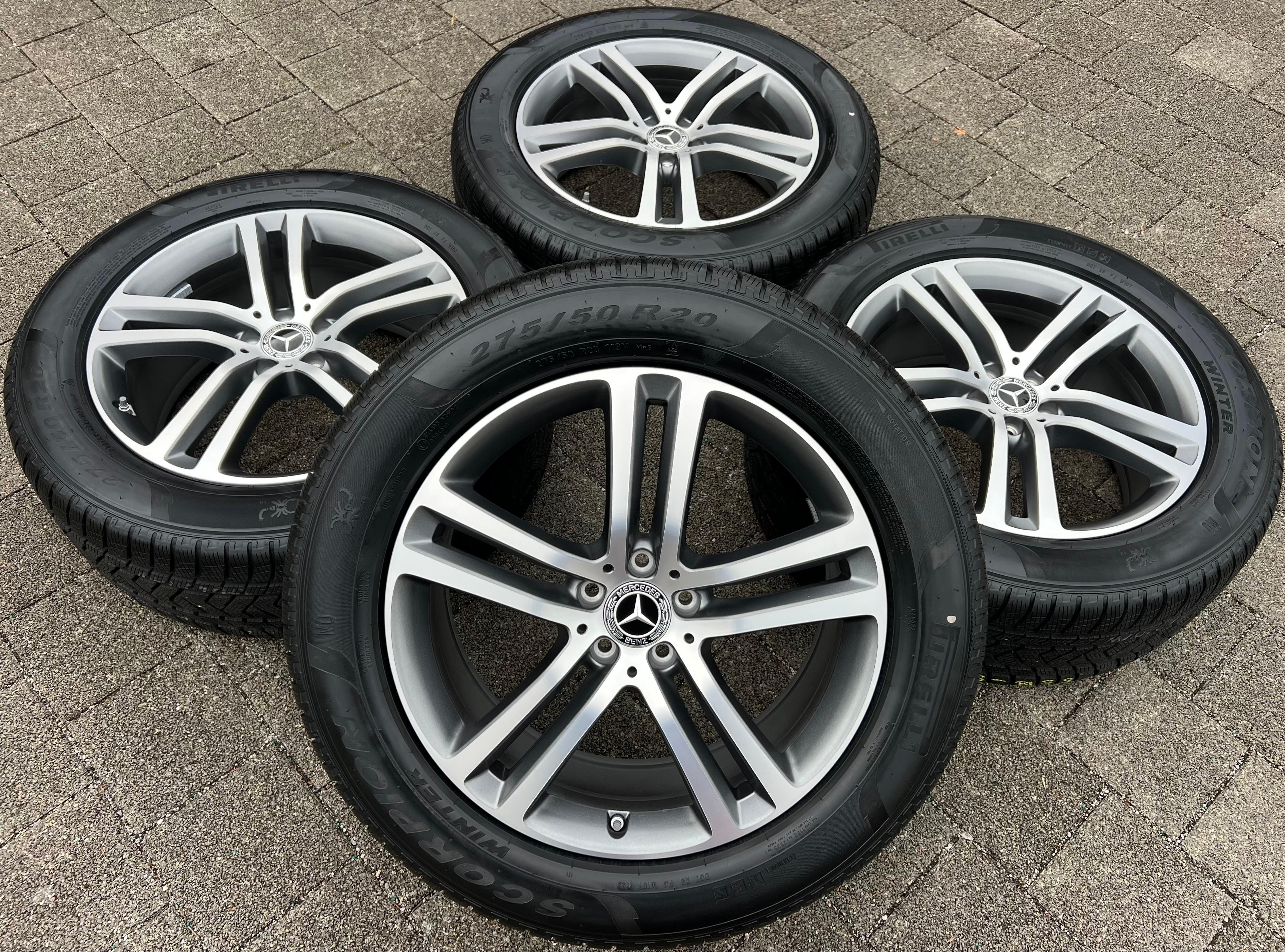 4 ORIGINAL 20" ALU WINTERRÄDER MERCEDES GLE C167 V167 275/50R20 113 RDKS NEU